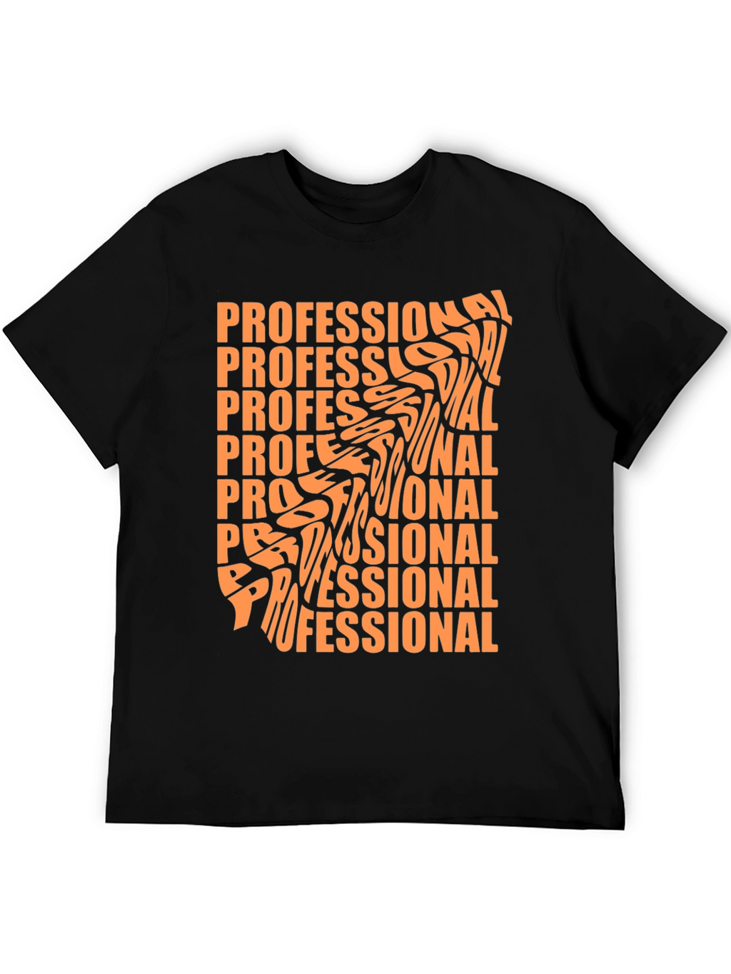Professional Graphic Tee - Stylish Black T-Shirt