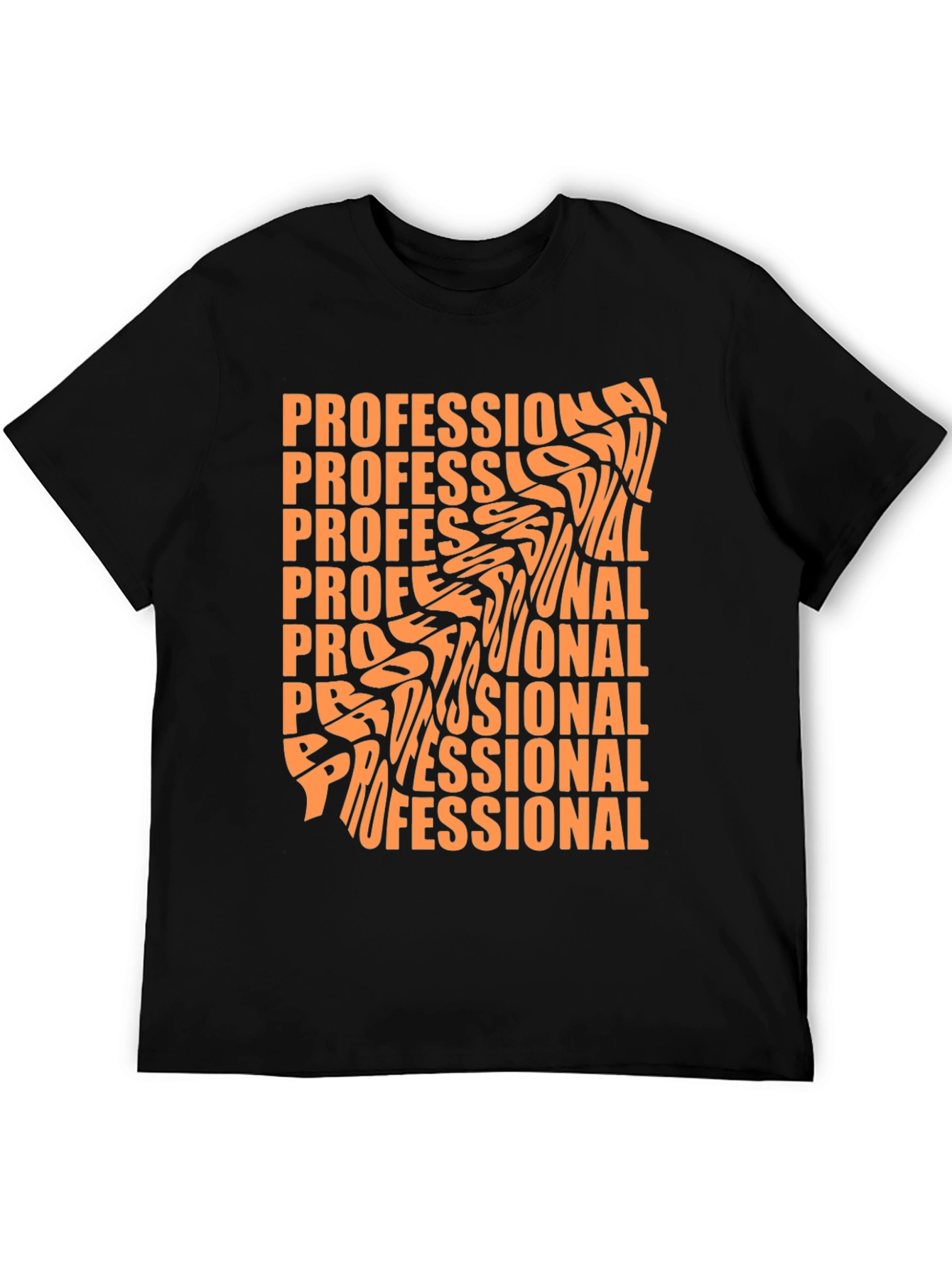 Professional Graphic Tee - Stylish Black T-Shirt