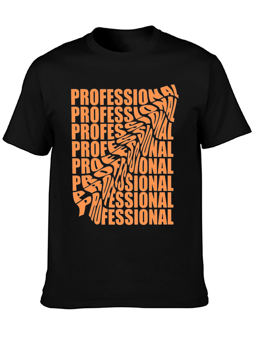Professional Graphic Tee - Stylish Black T-Shirt