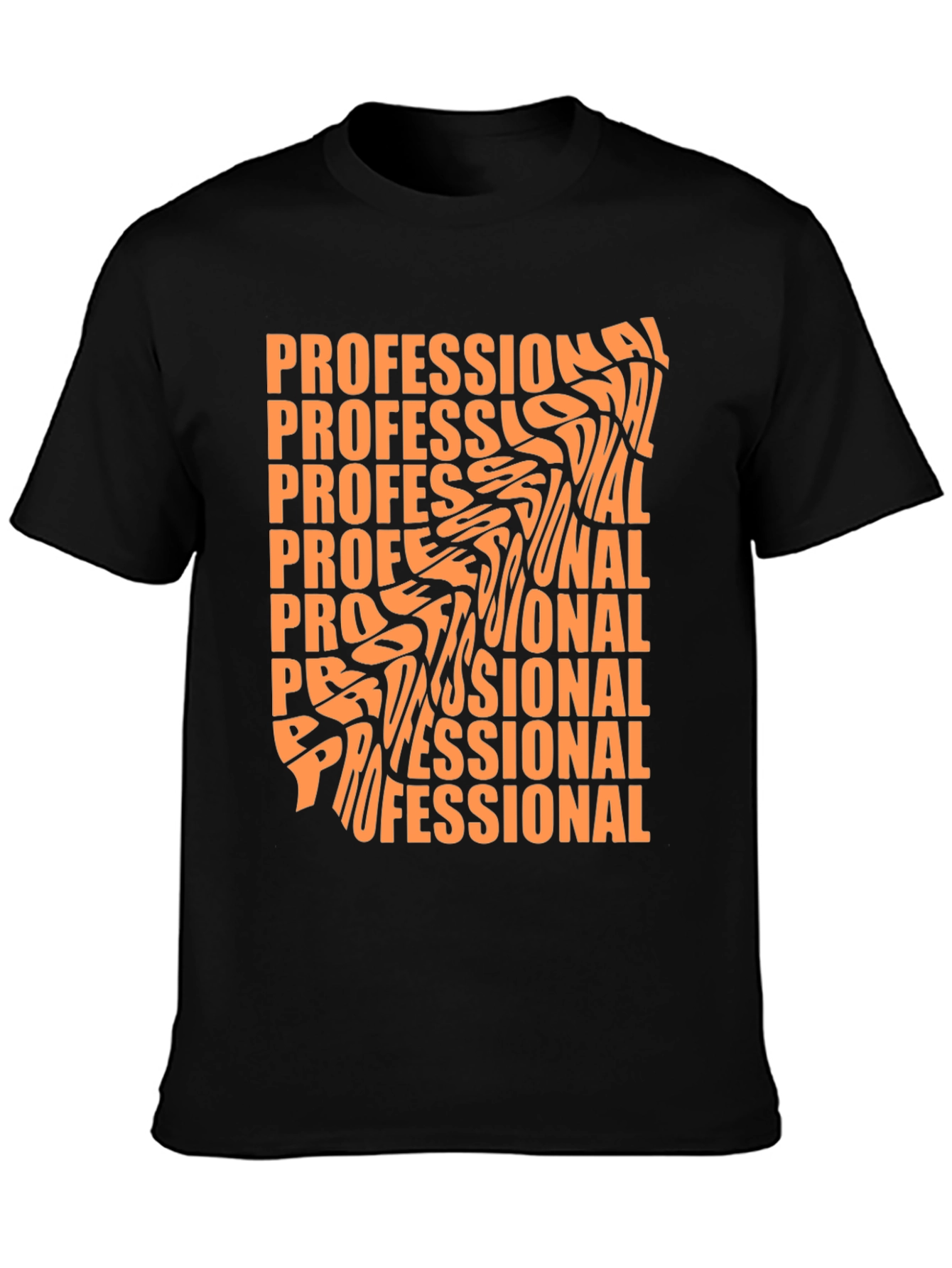 Professional Graphic Tee - Stylish Black T-Shirt