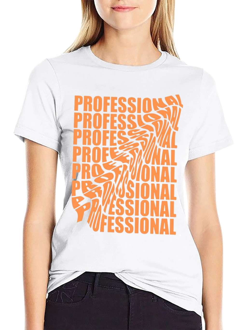 Professional Graphic Tee - Stylish Black T-Shirt