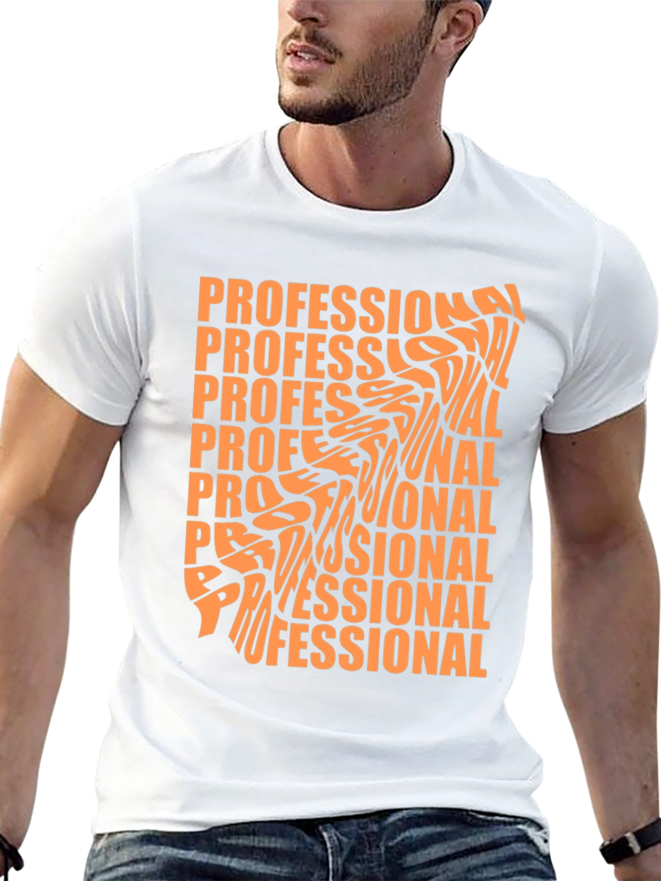 Professional Graphic Tee - Stylish Black T-Shirt