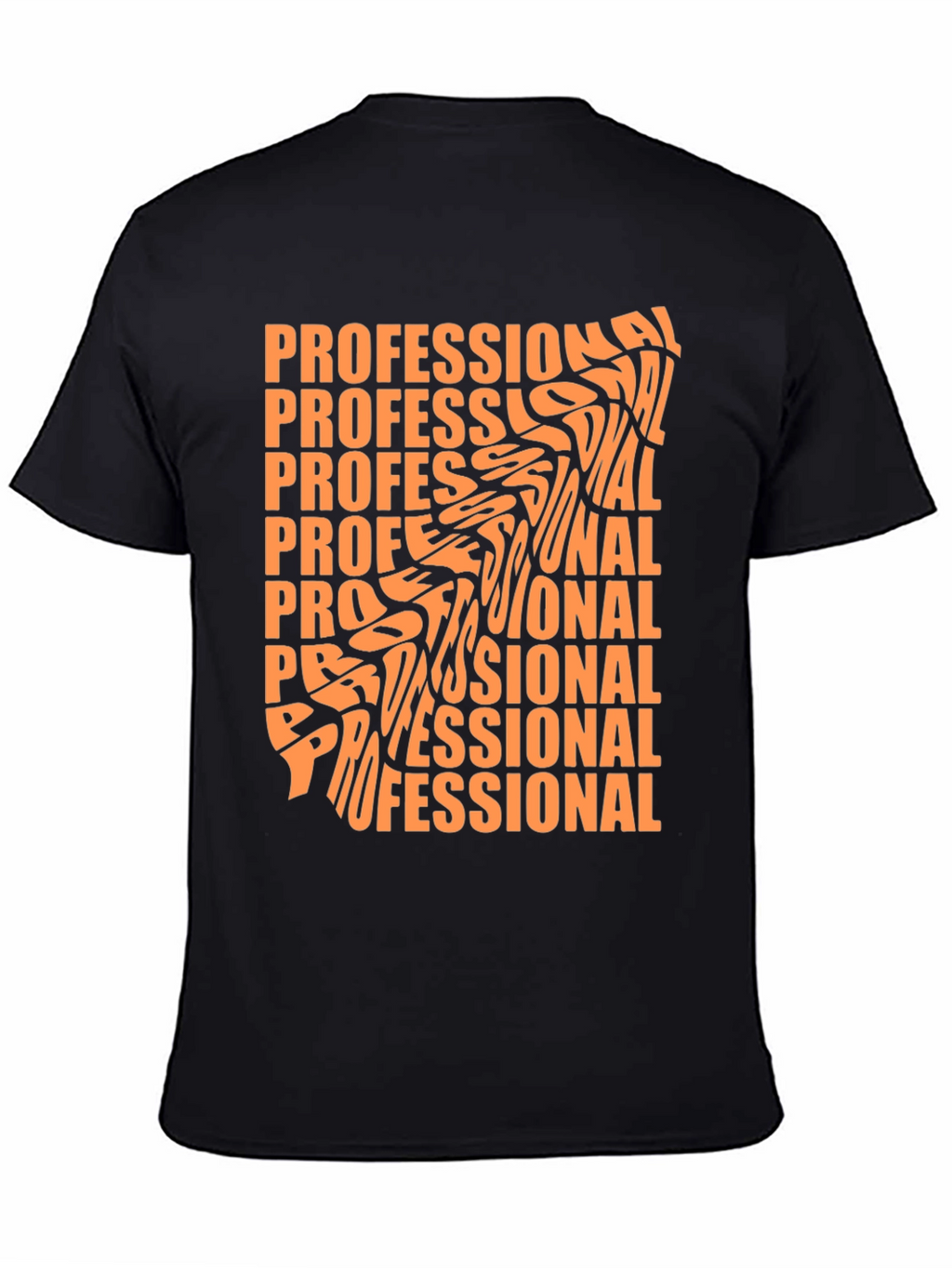 Professional Graphic Tee - Stylish Black T-Shirt