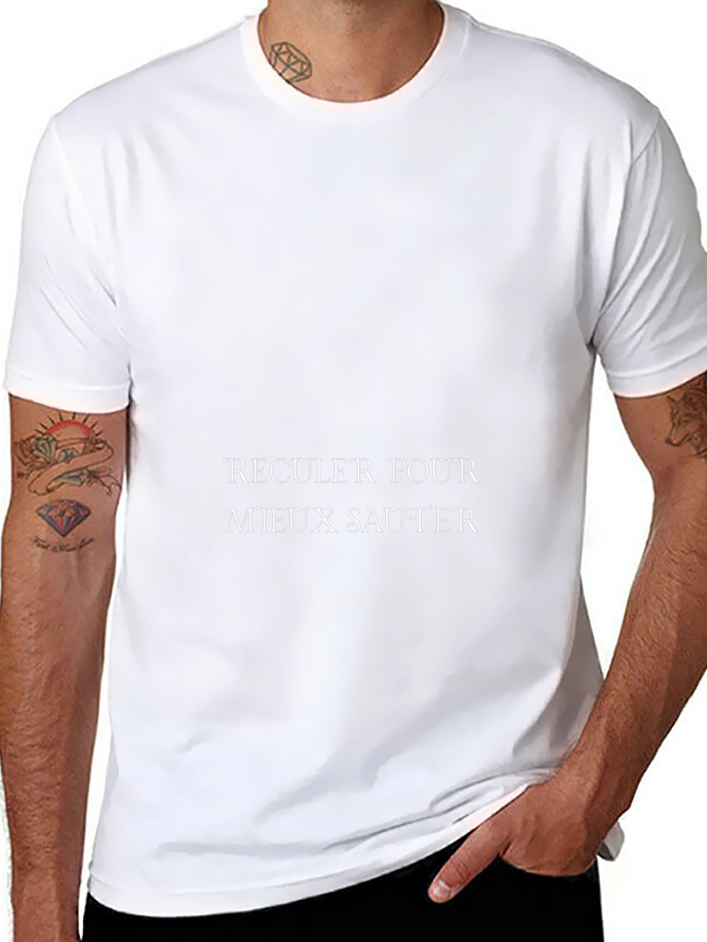 Reculer Pour Mieux Sauter Black T-Shirt