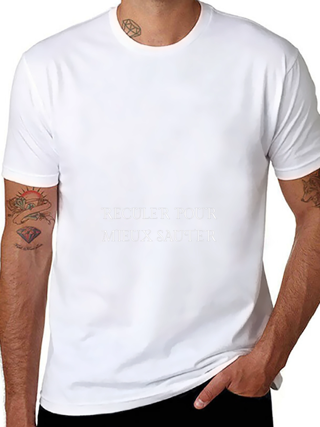 Reculer Pour Mieux Sauter Black T-Shirt