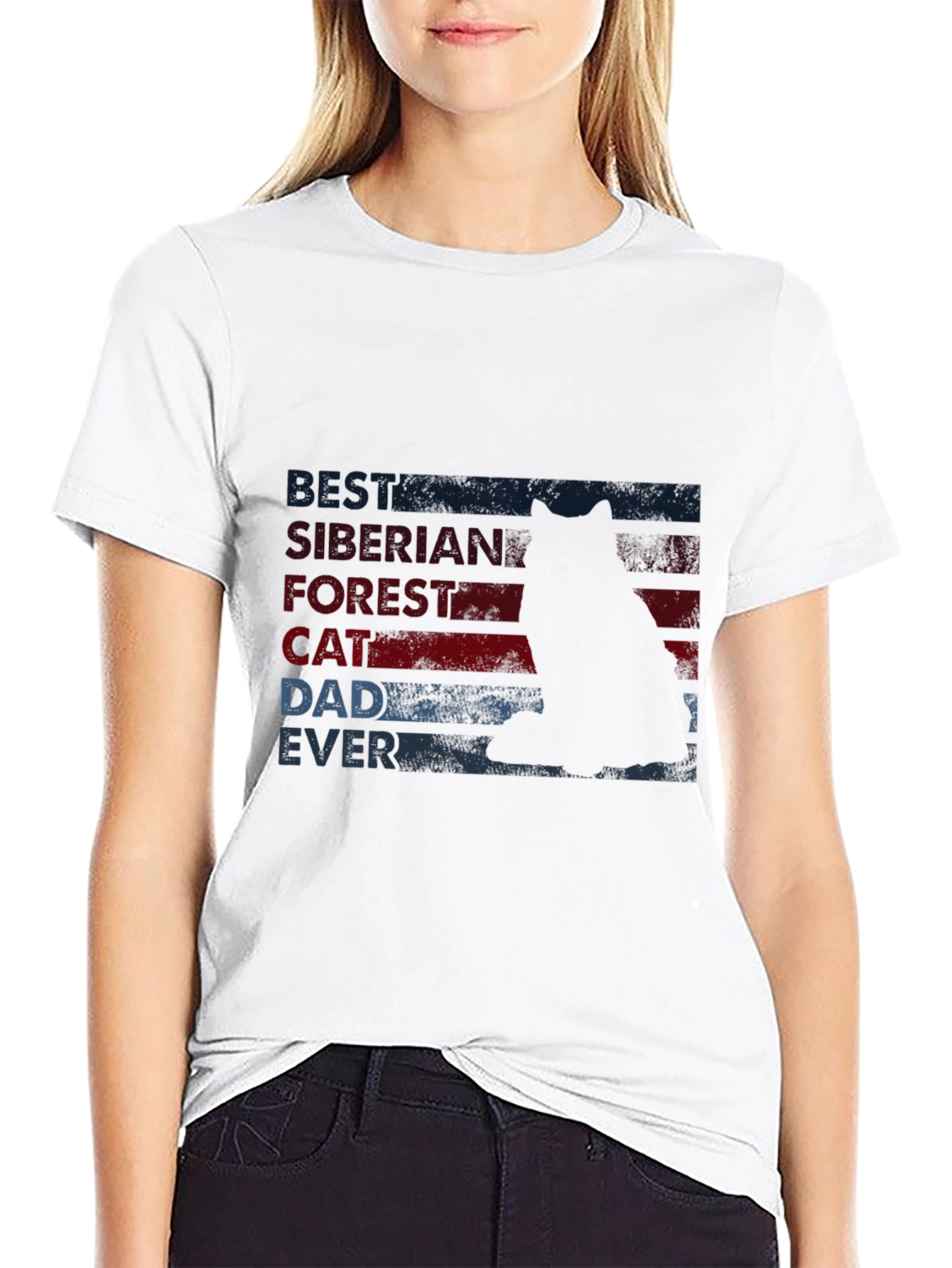 Siberian Forest Cat Dad Ever T-Shirt