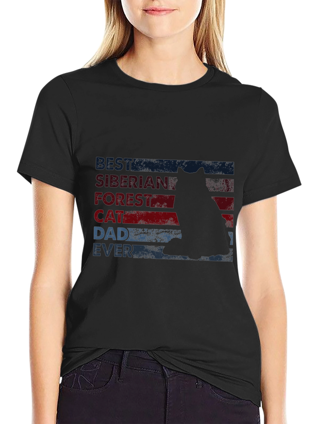 Siberian Forest Cat Dad Ever T-Shirt