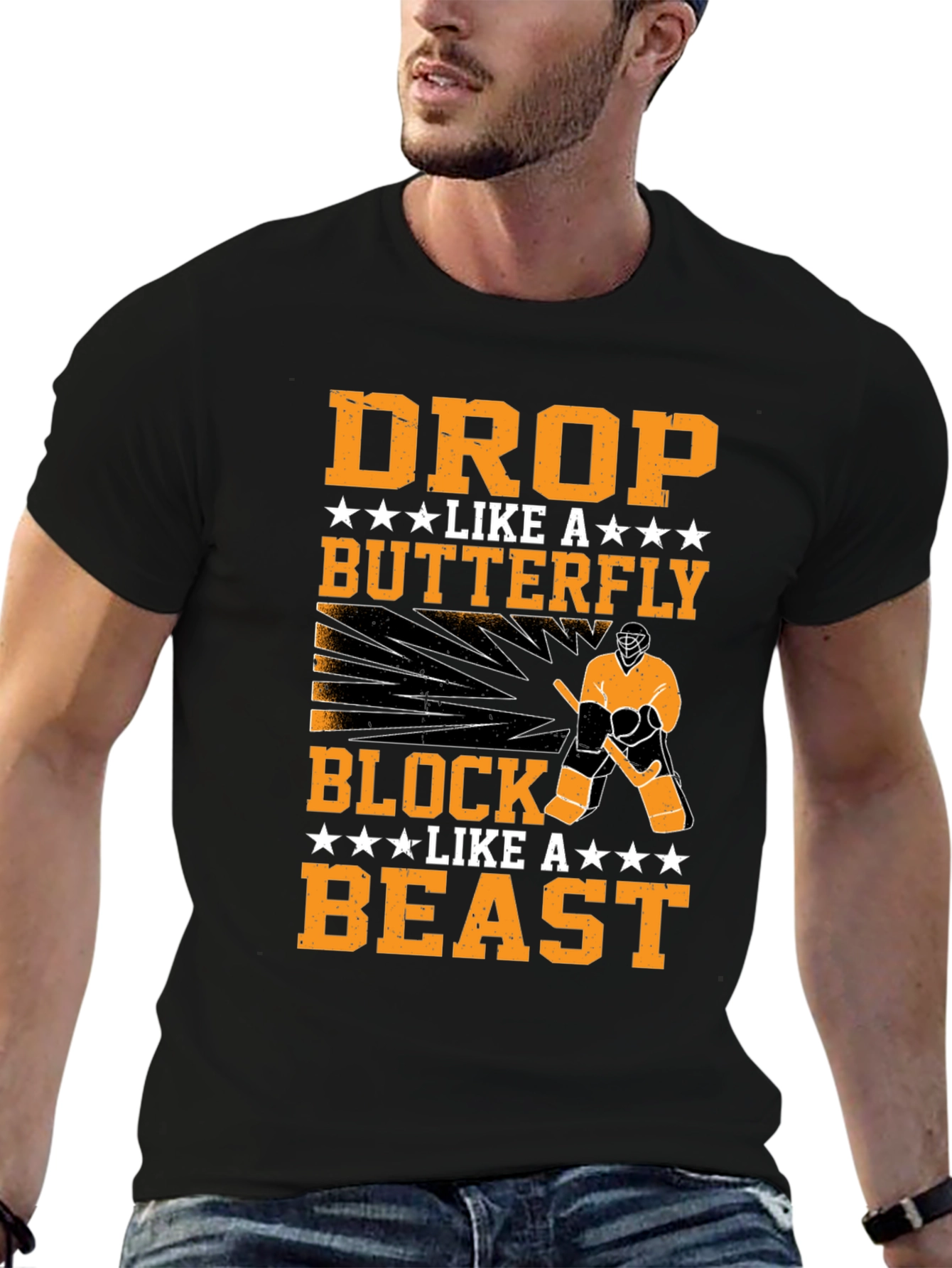 Drop Like a Butterfly Hockey T-Shirt