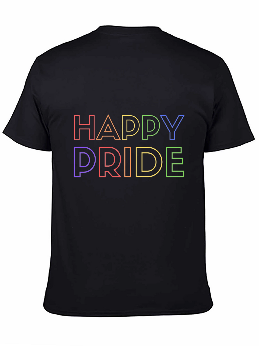 Happy Pride T-Shirt - Rainbow Graphic Tee