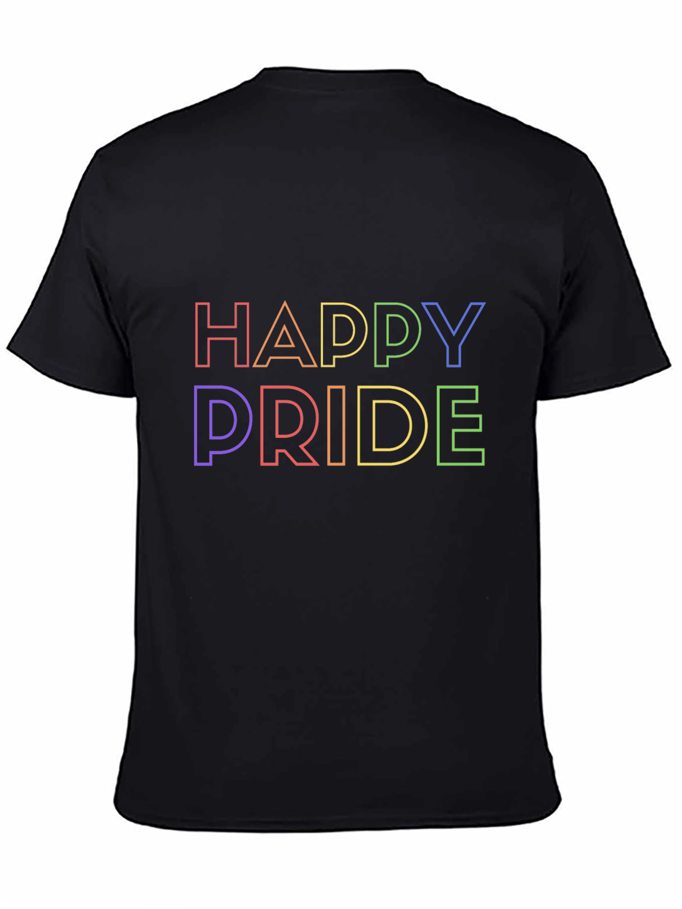 Happy Pride T-Shirt - Rainbow Graphic Tee