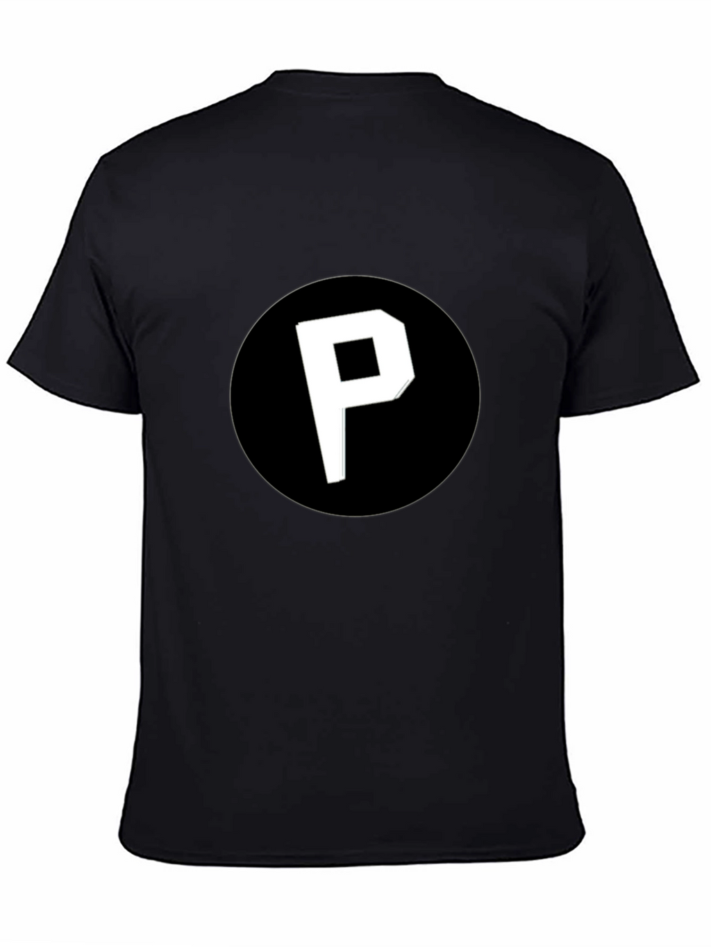 Black T-Shirt with P Logo