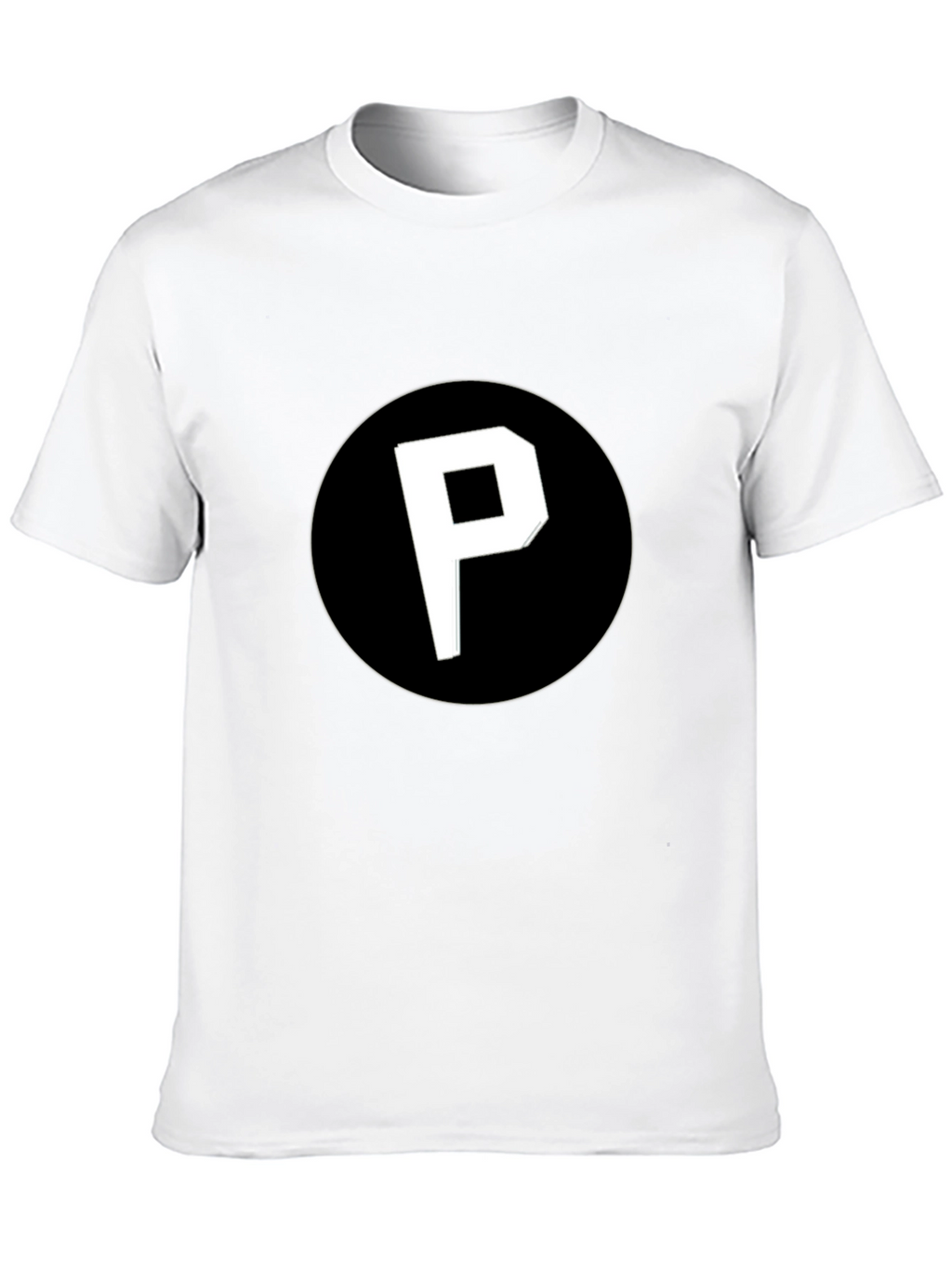 Black T-Shirt with P Logo