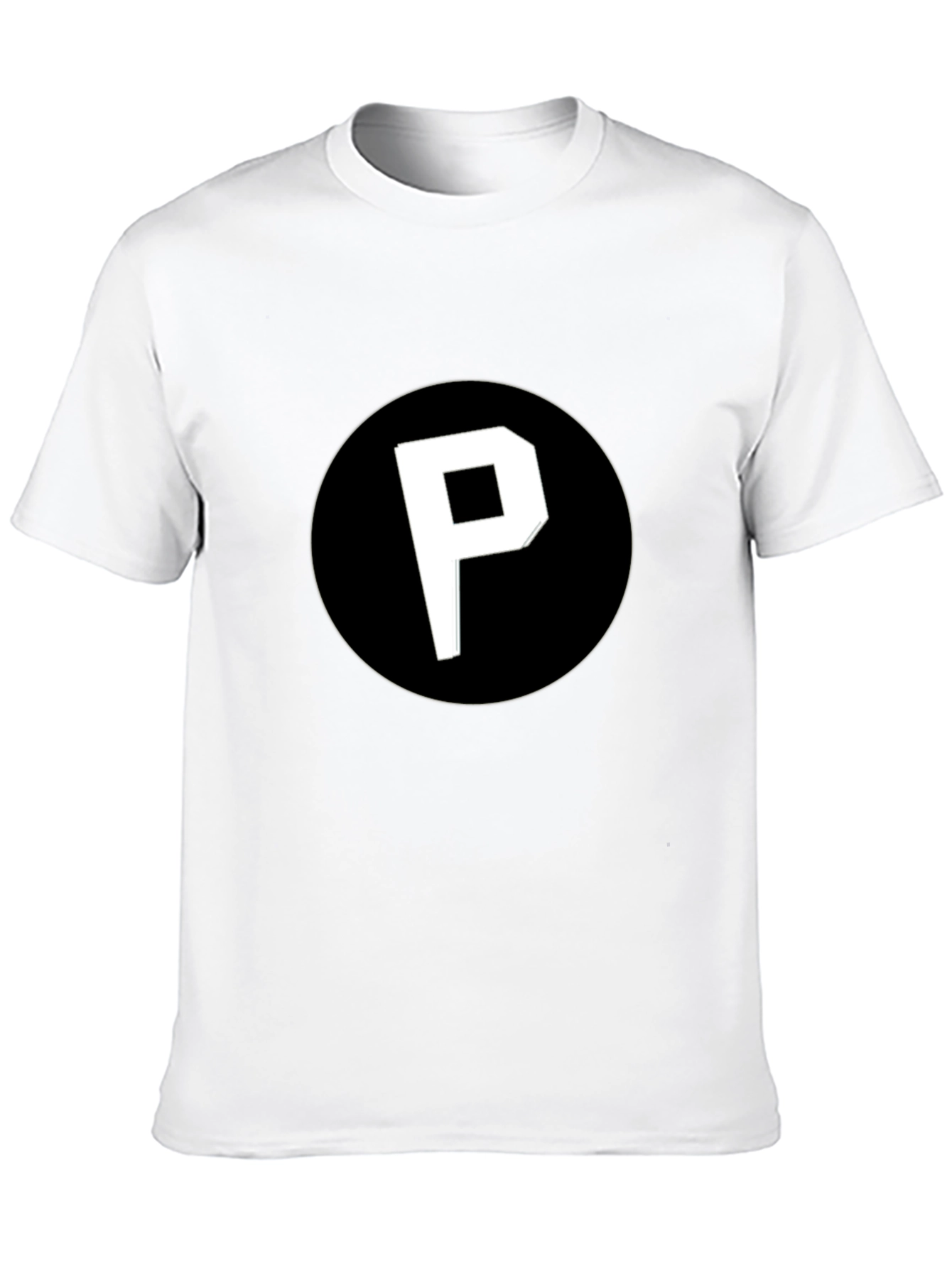 Black T-Shirt with P Logo