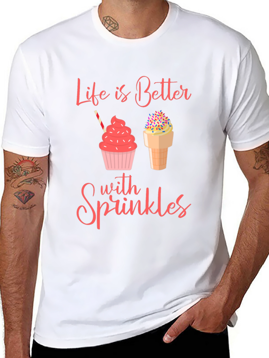 Sprinkles Graphic Tee - Life is Better with Sprinkles