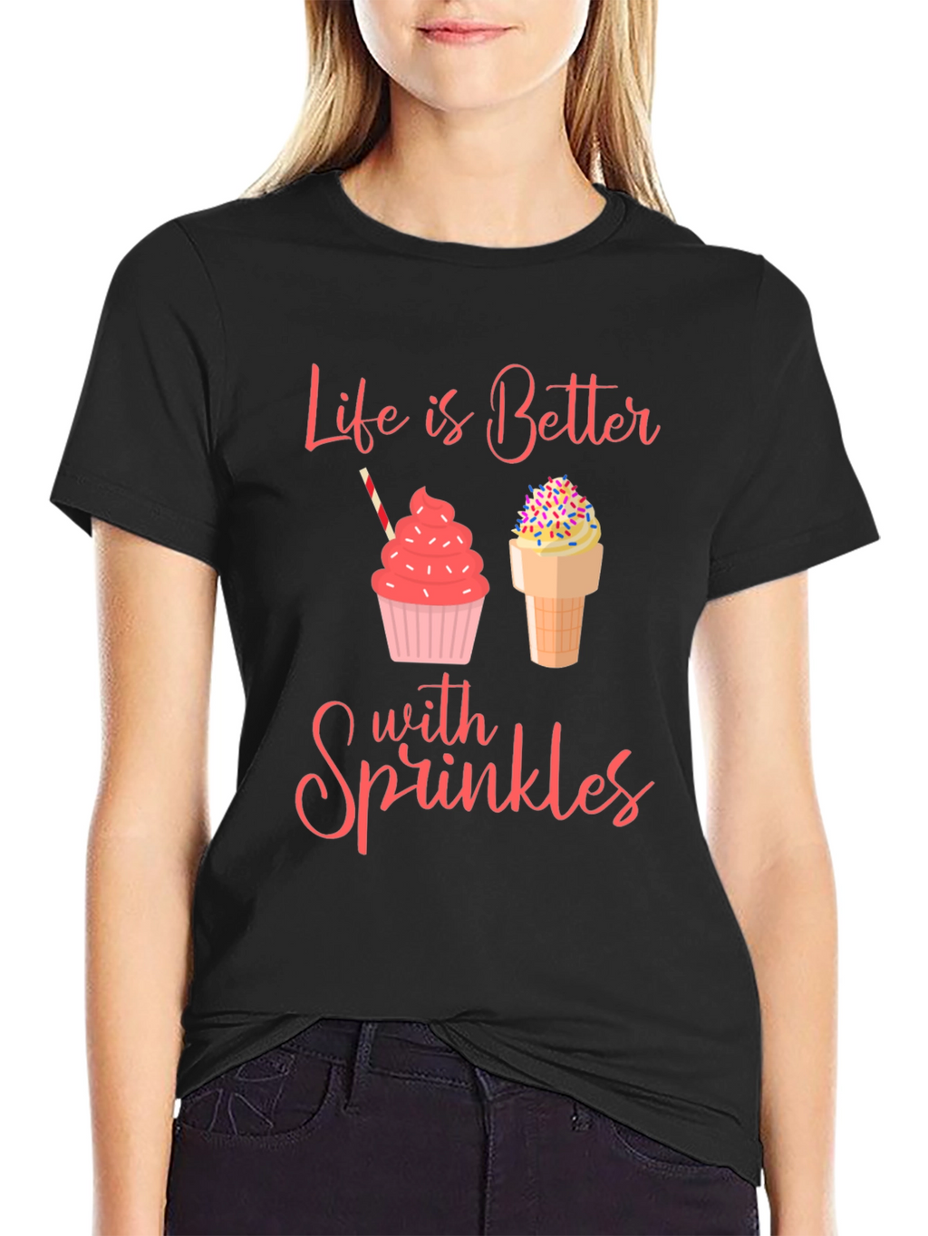 Sprinkles Graphic Tee - Life is Better with Sprinkles