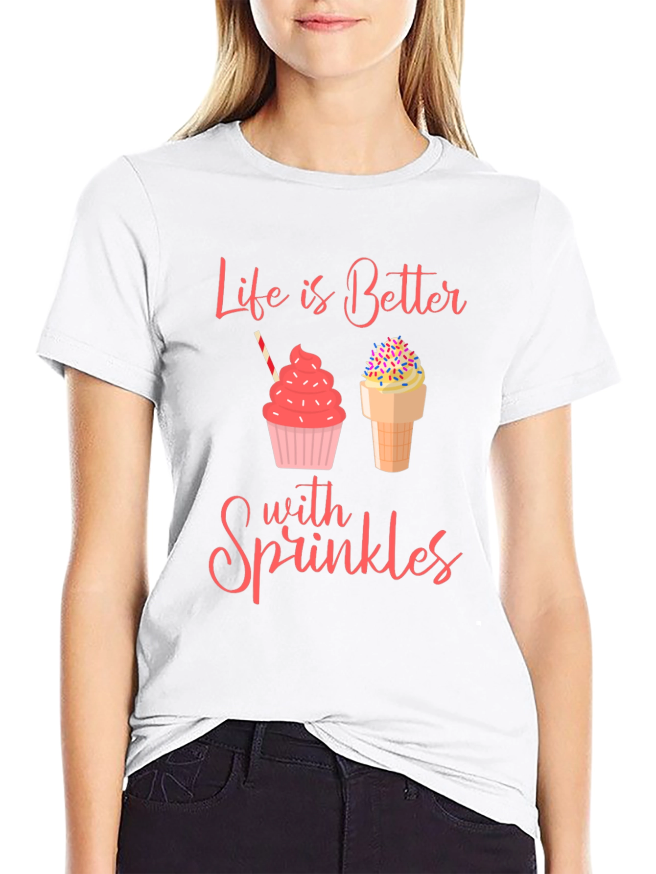 Sprinkles Graphic Tee - Life is Better with Sprinkles