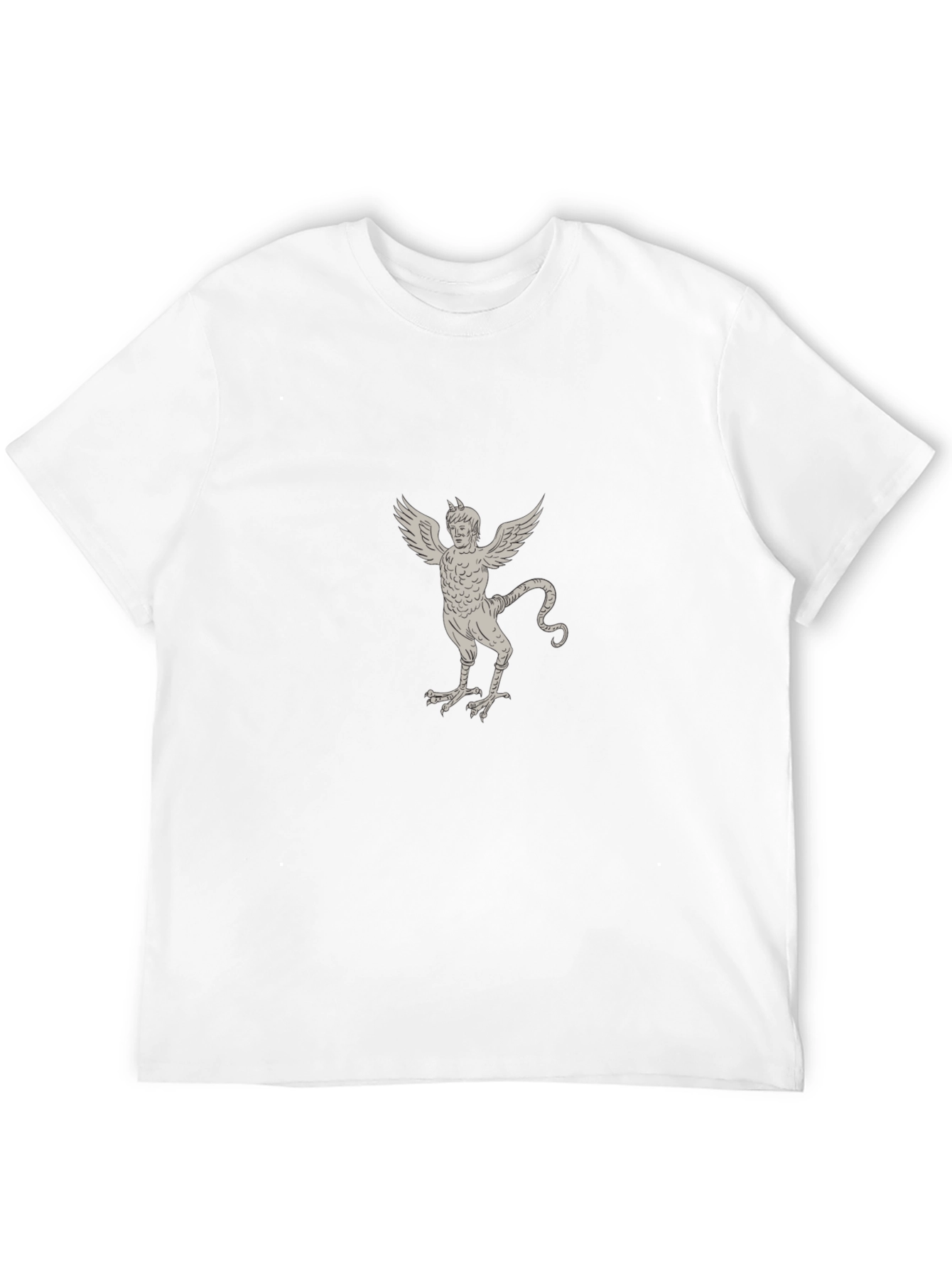 Mens Black T-Shirt - Griffin Illustration