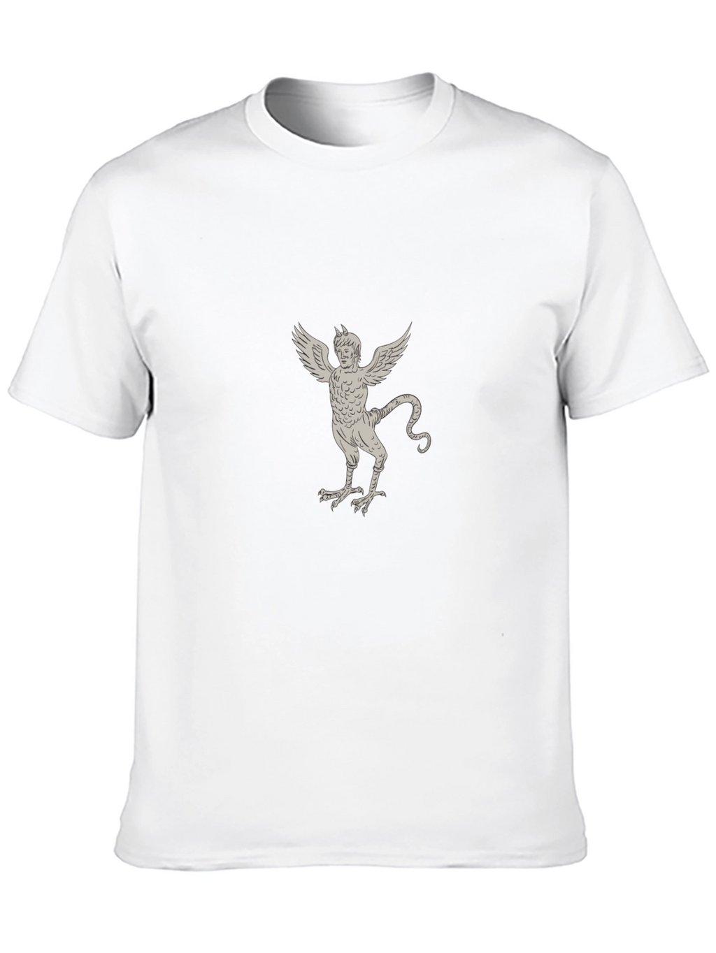 Mens Black T-Shirt - Griffin Illustration