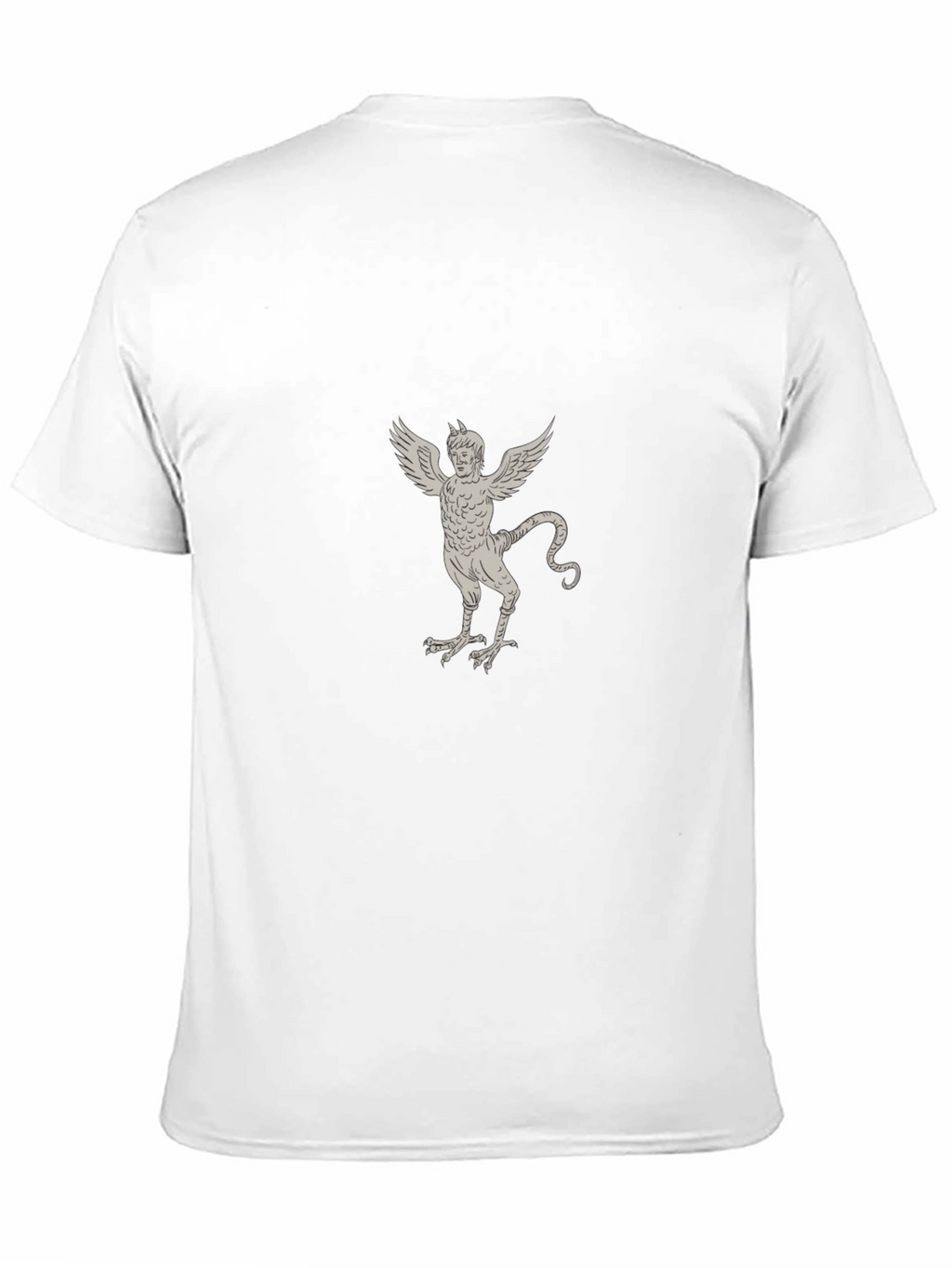 Mens Black T-Shirt - Griffin Illustration