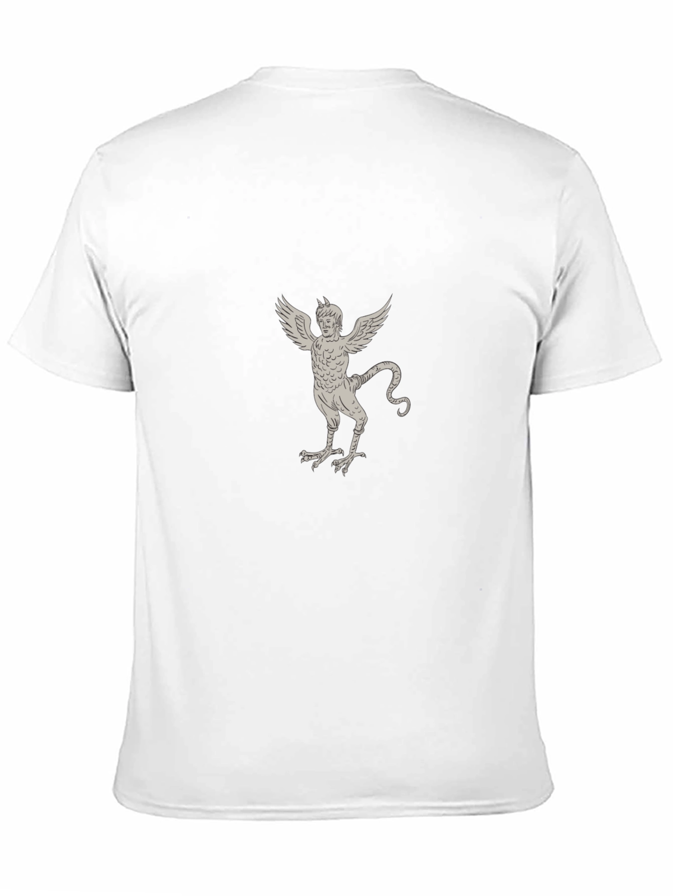 Mens Black T-Shirt - Griffin Illustration