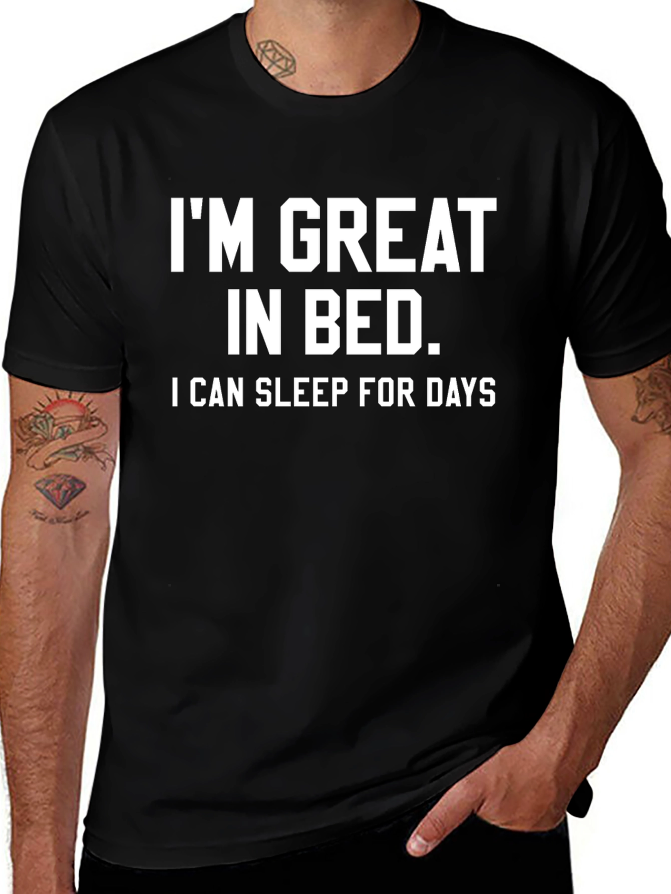 Funny Sleep Shirt: Im Great in Bed