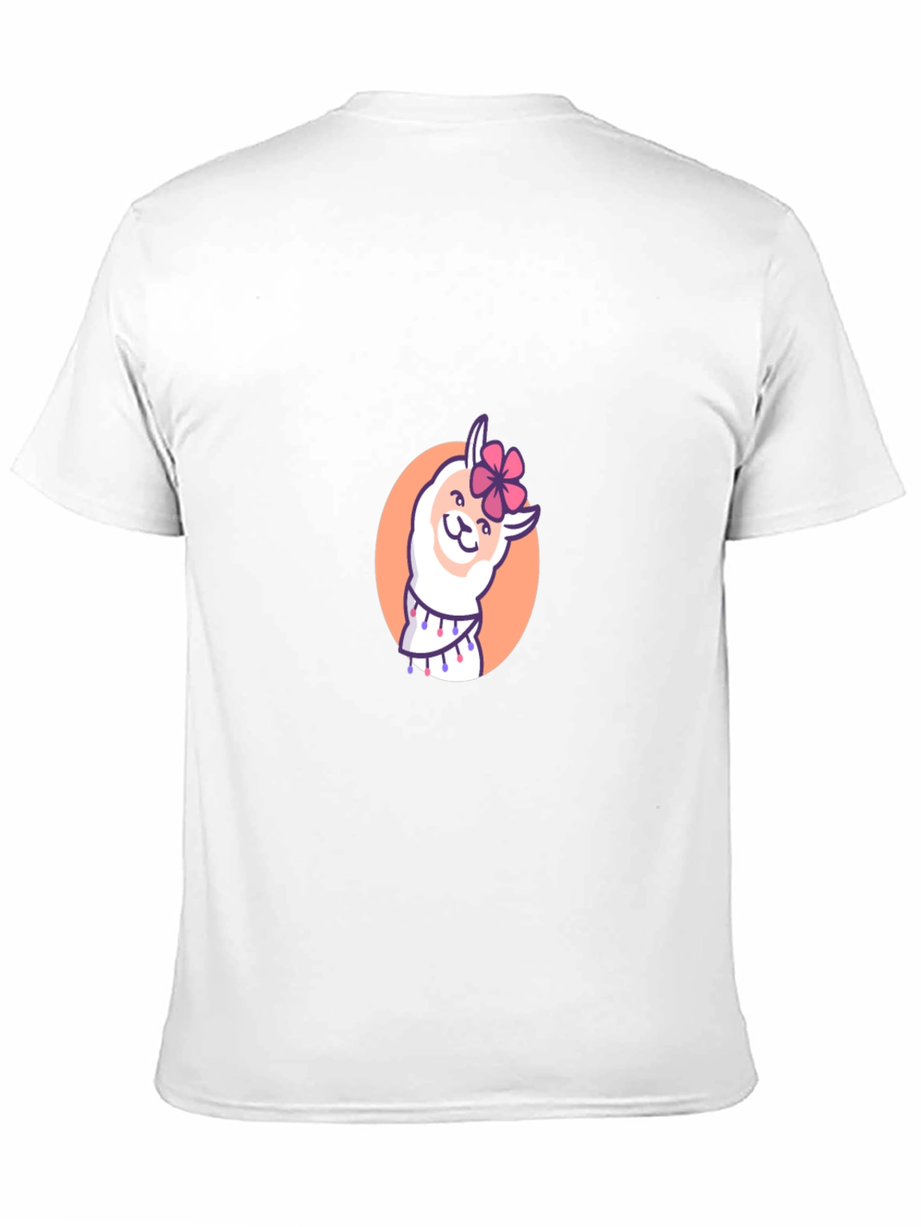 Cute Llama Graphic T-Shirt - Black