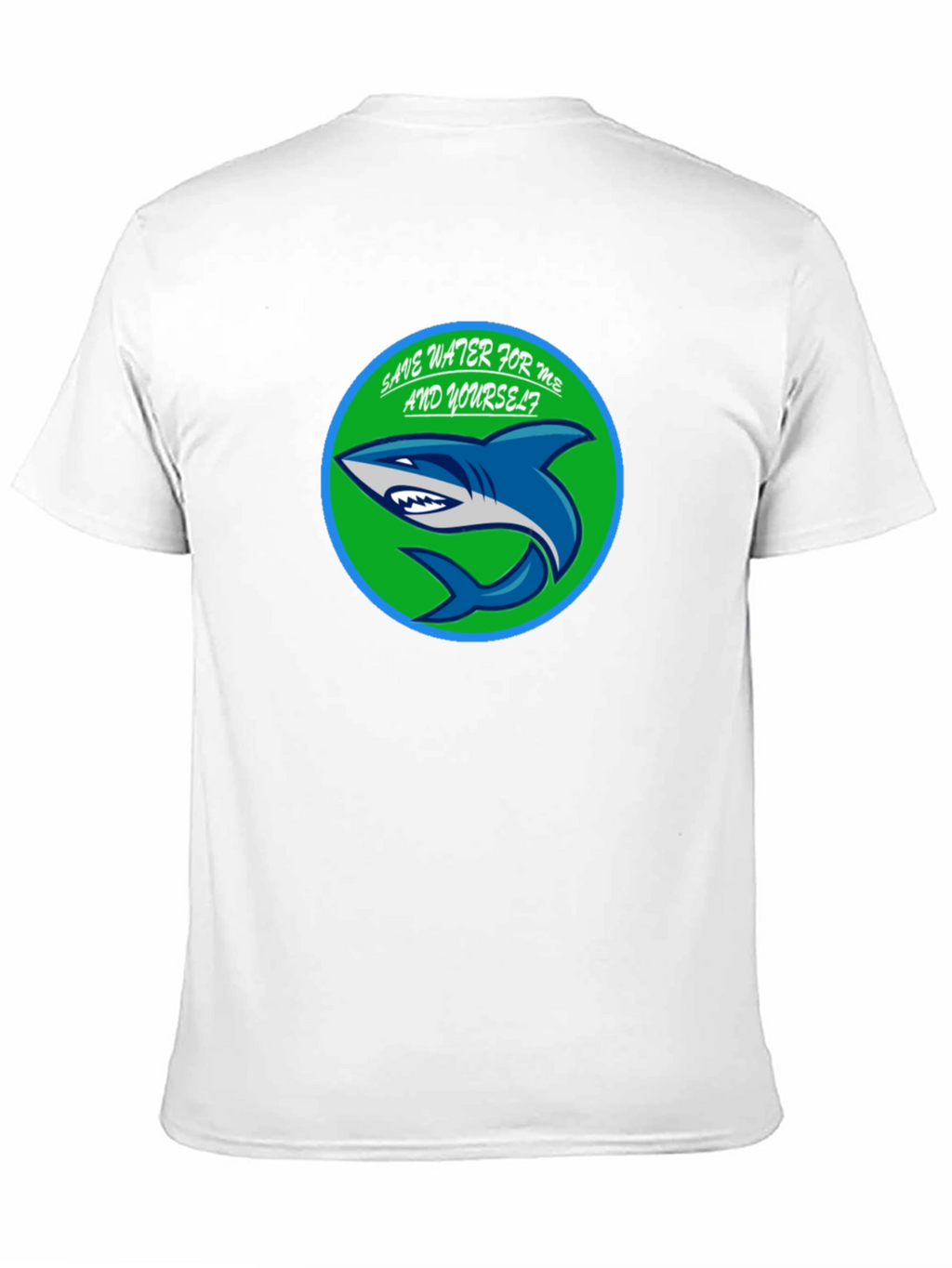 Save Water Shark Graphic T-Shirt - Eco-Friendly Design