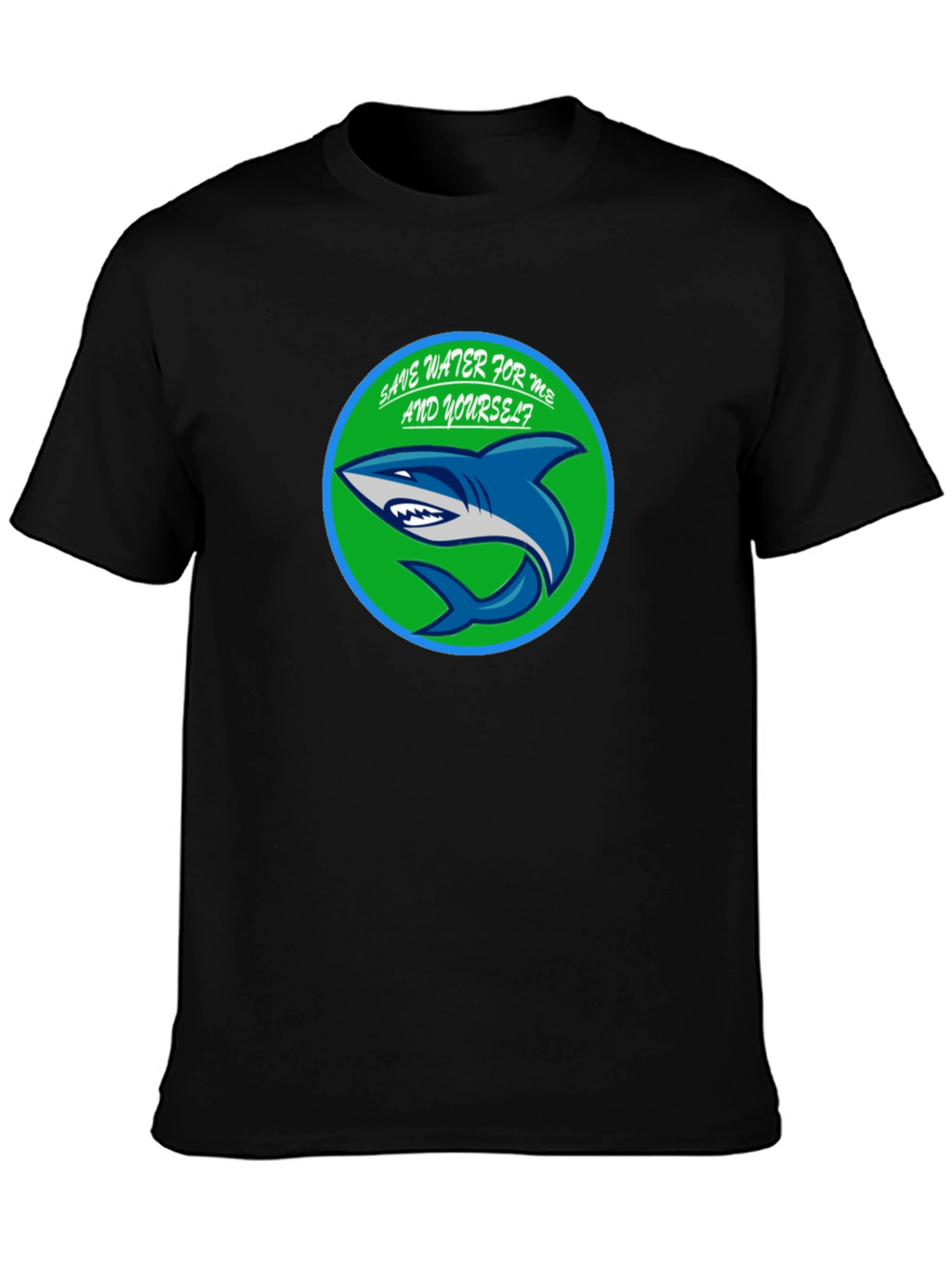 Save Water Shark Graphic T-Shirt - Eco-Friendly Design