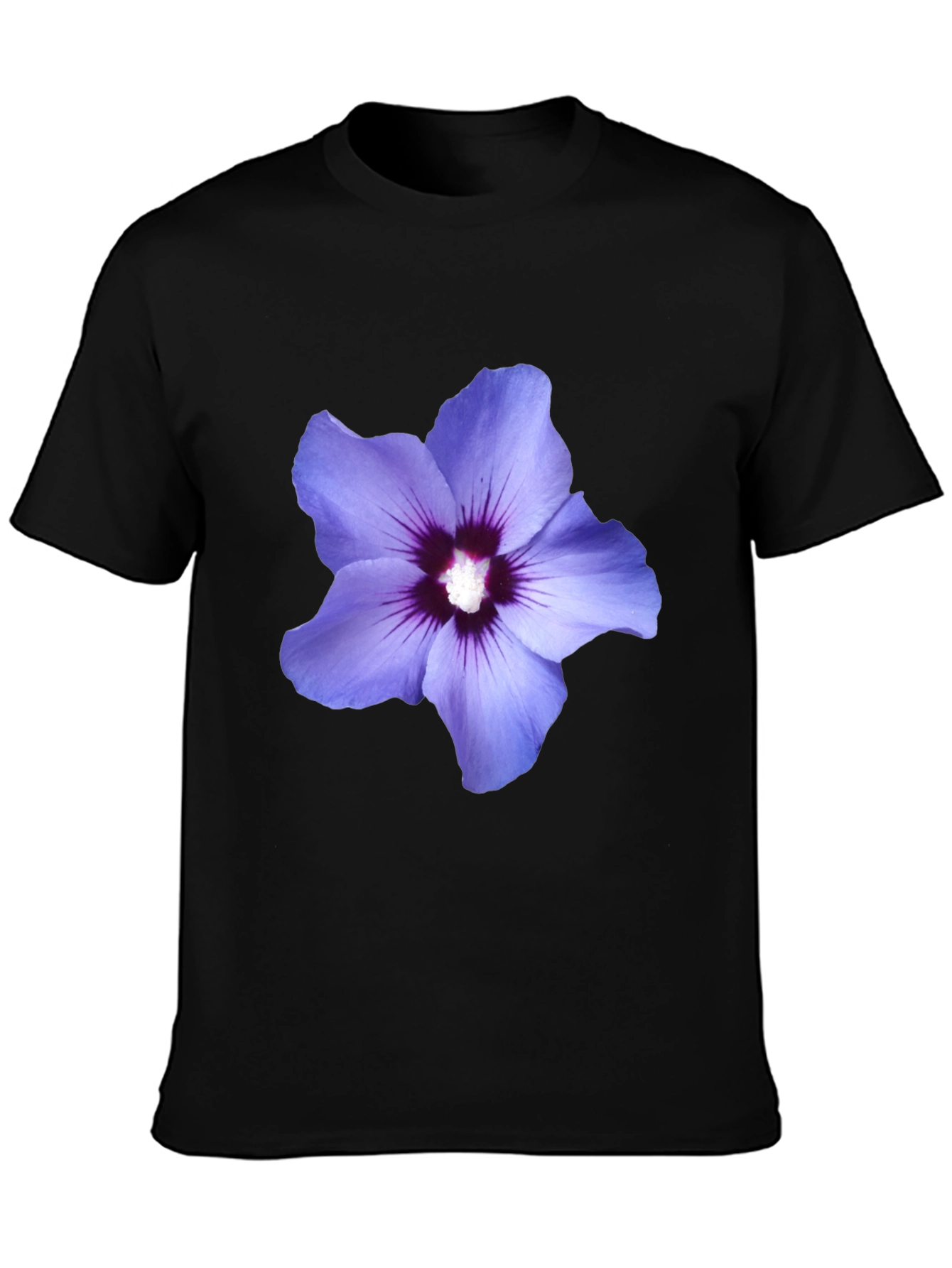 Floral Print Black T-Shirt - Mens Casual Style