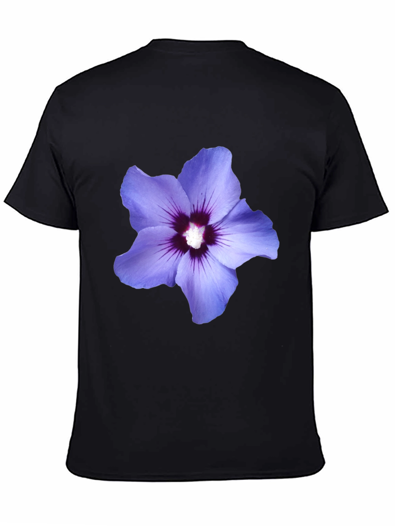 Floral Print Black T-Shirt - Mens Casual Style