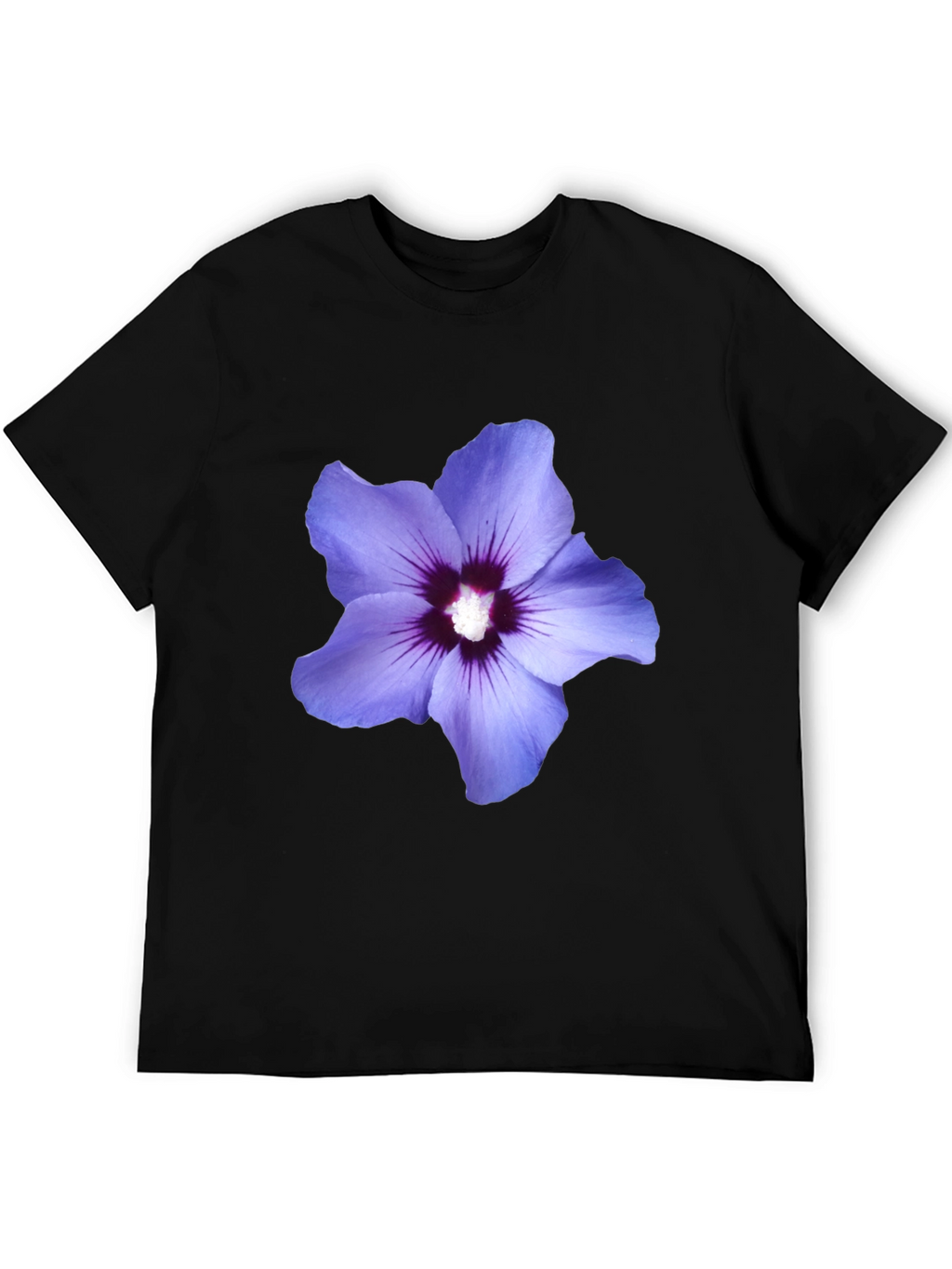 Floral Print Black T-Shirt - Mens Casual Style