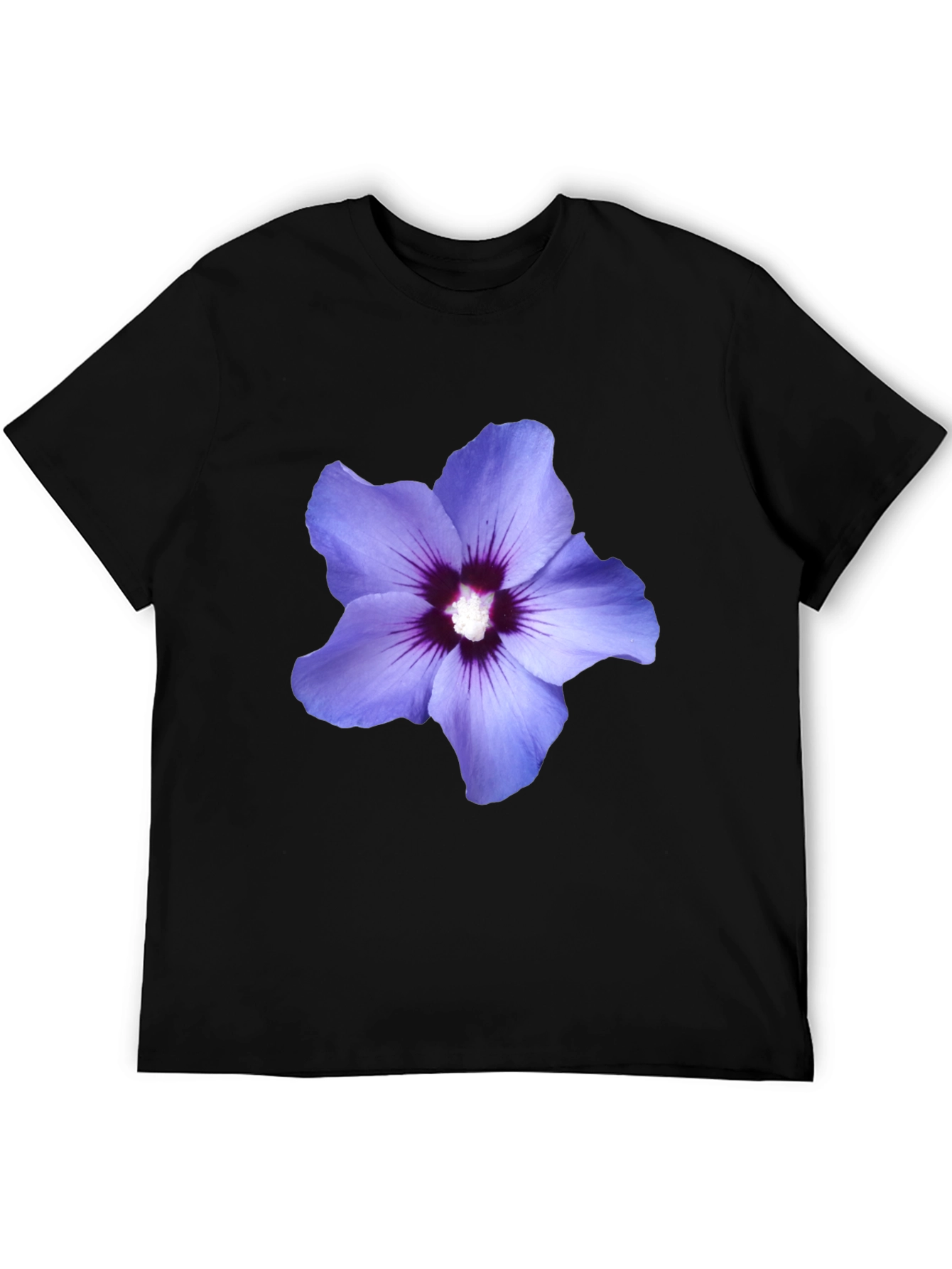 Floral Print Black T-Shirt - Mens Casual Style
