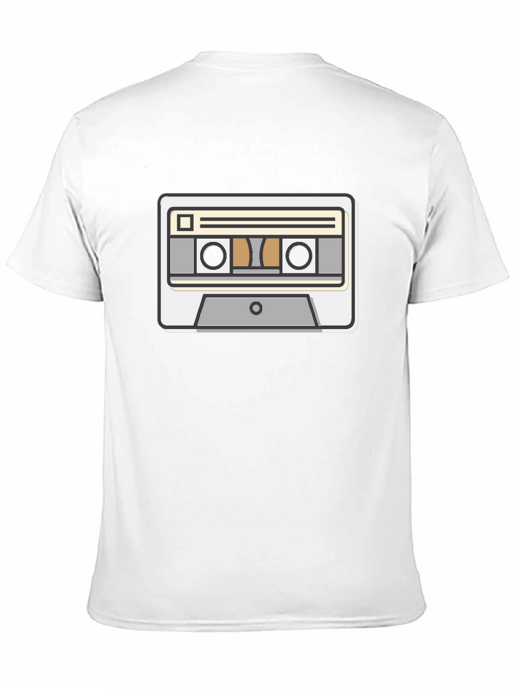 Retro Cassette Tape Graphic Tee - Black