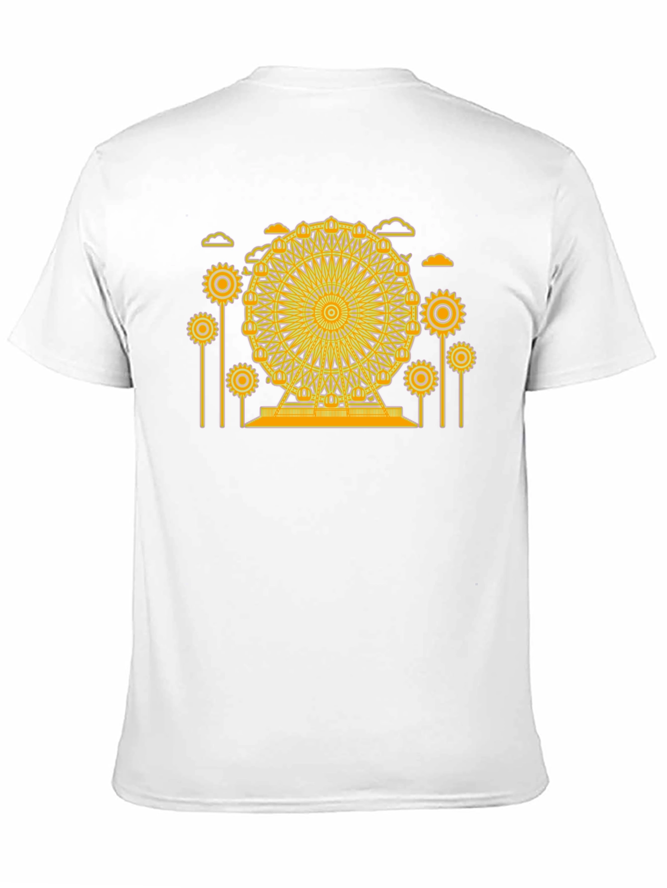 Ferris Wheel Graphic Tee - Unique Design Soft Cotton