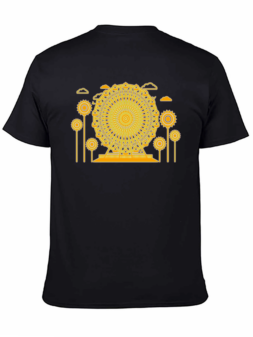 Ferris Wheel Graphic Tee - Unique Design Soft Cotton