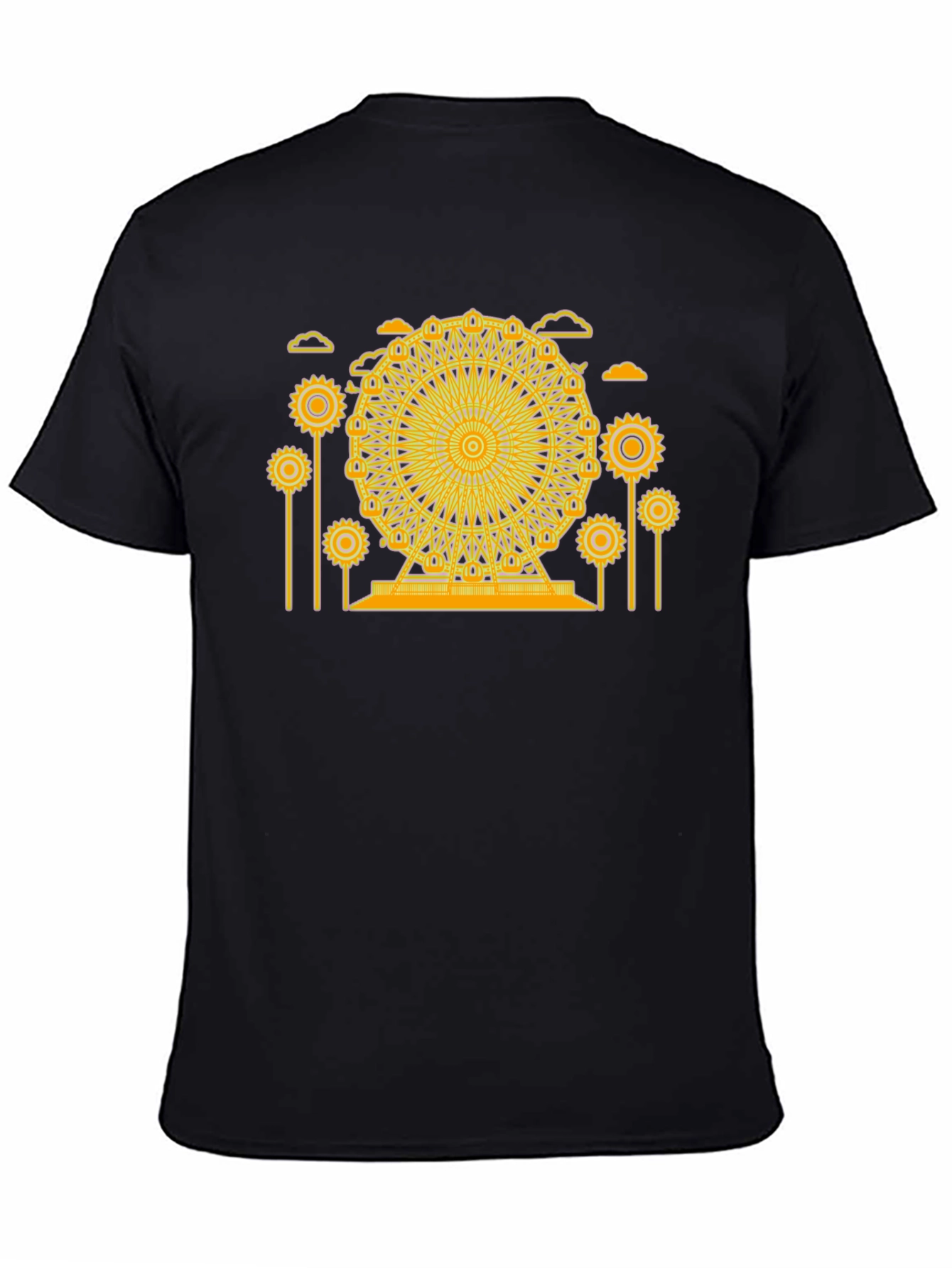 Ferris Wheel Graphic Tee - Unique Design Soft Cotton