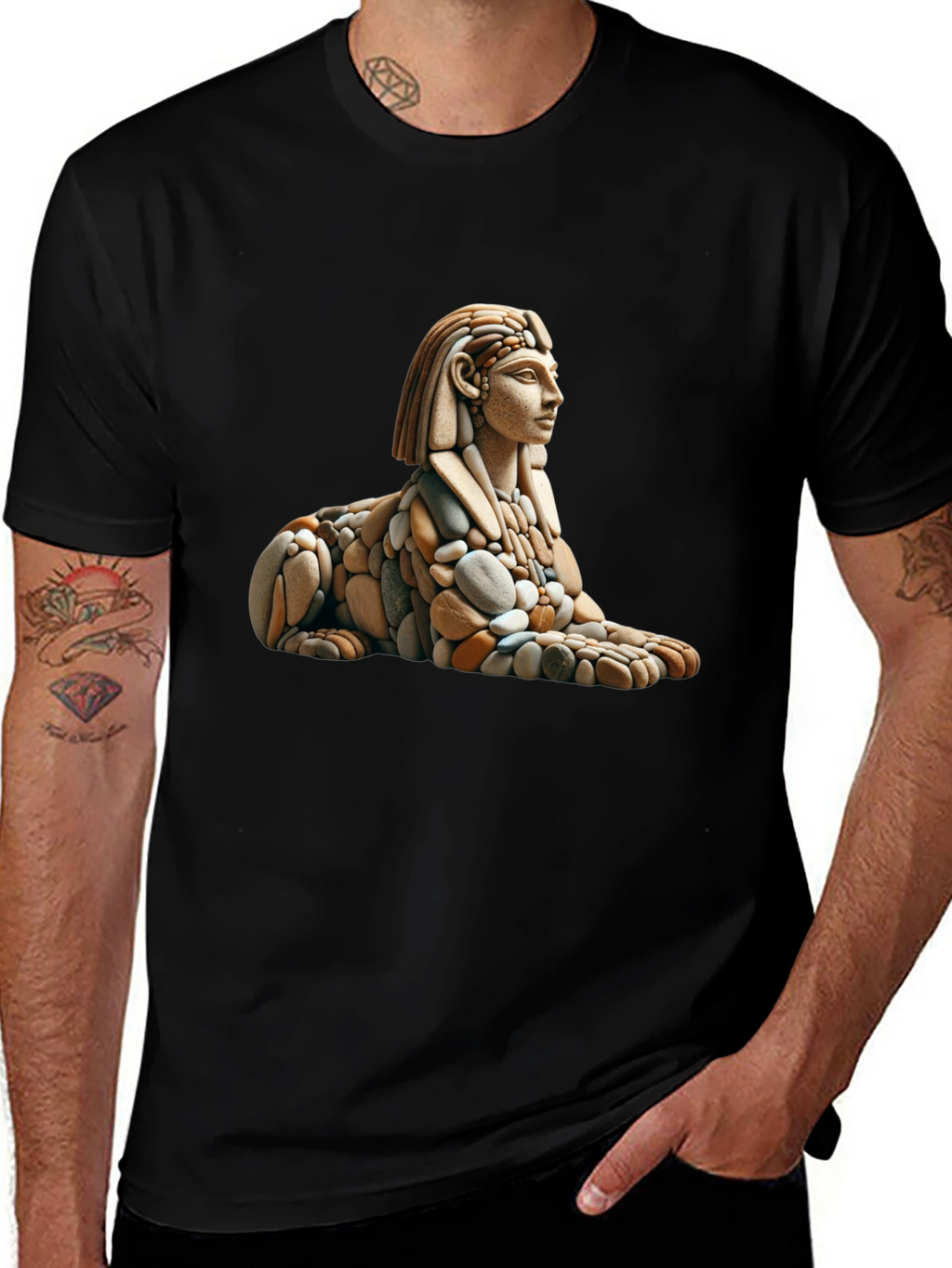 Sphinx Rock Art Graphic Tee