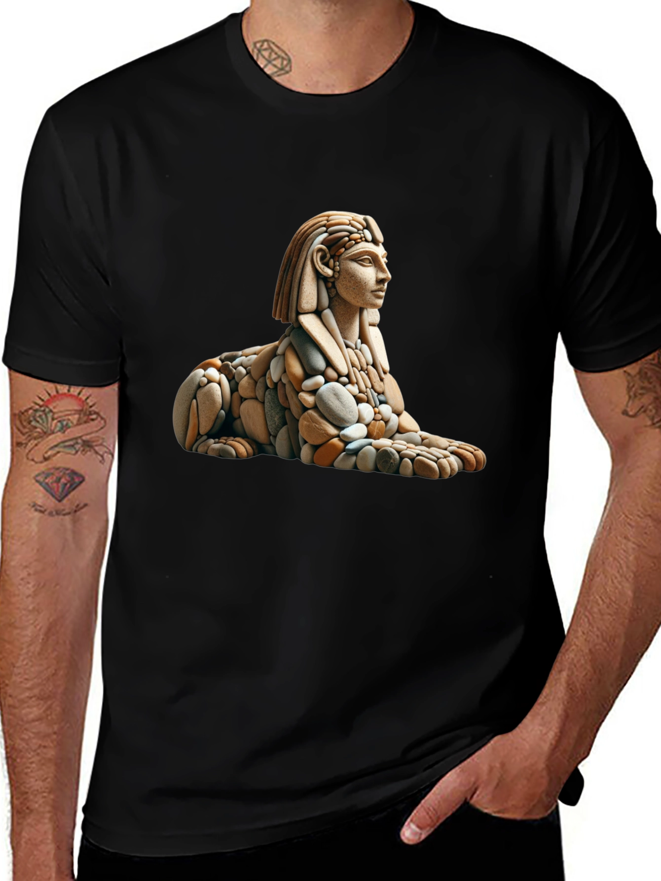 Sphinx Rock Art Graphic Tee