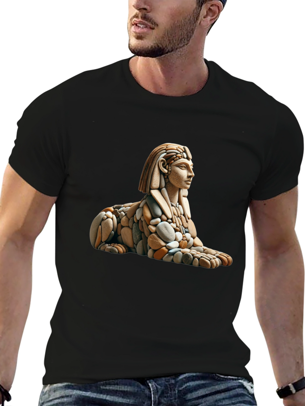 Sphinx Rock Art Graphic Tee