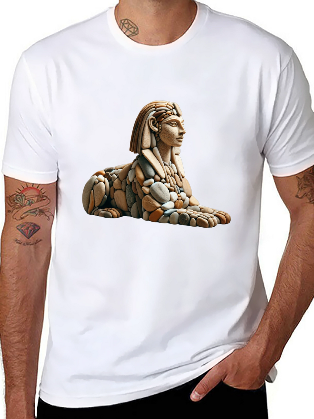 Sphinx Rock Art Graphic Tee