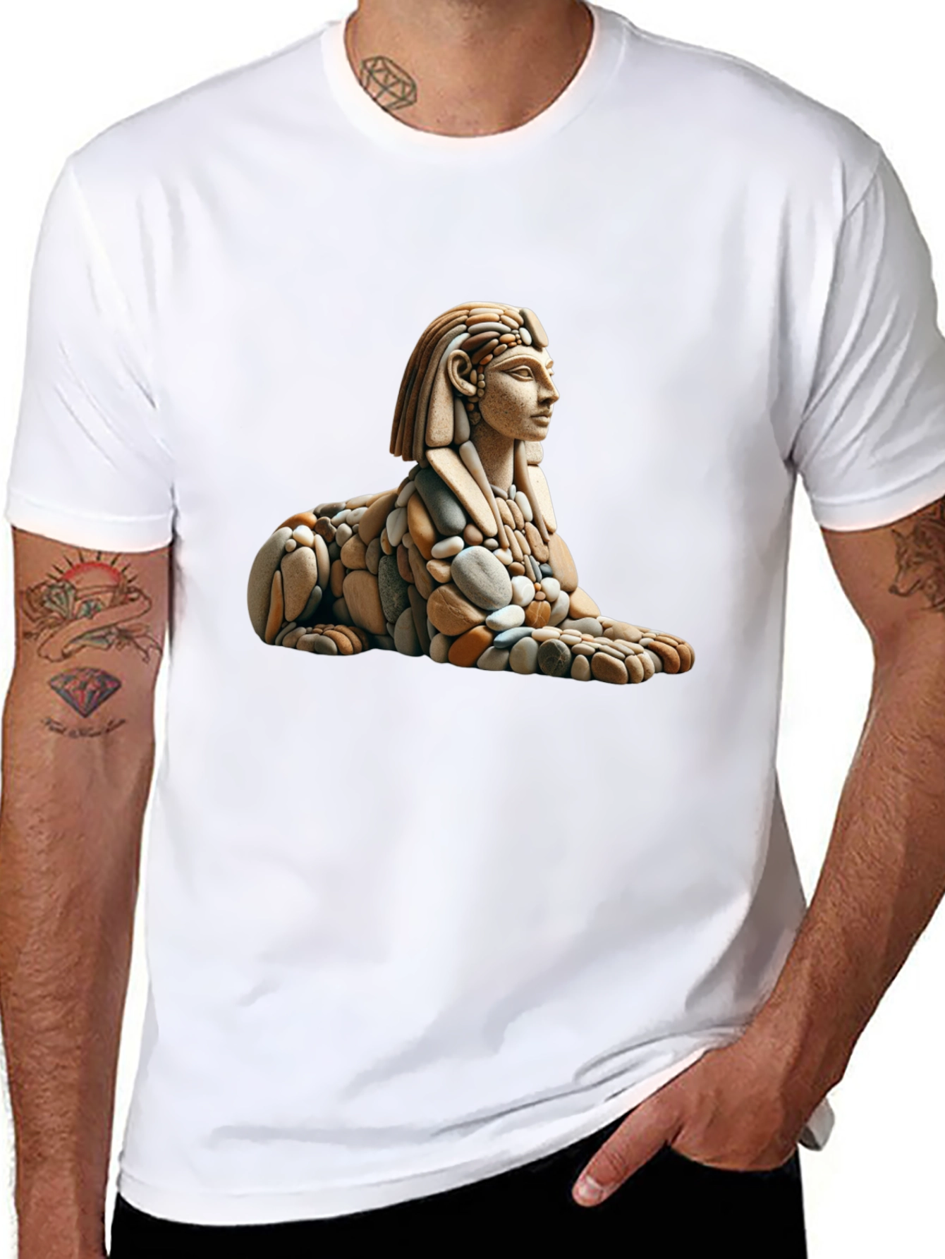 Sphinx Rock Art Graphic Tee