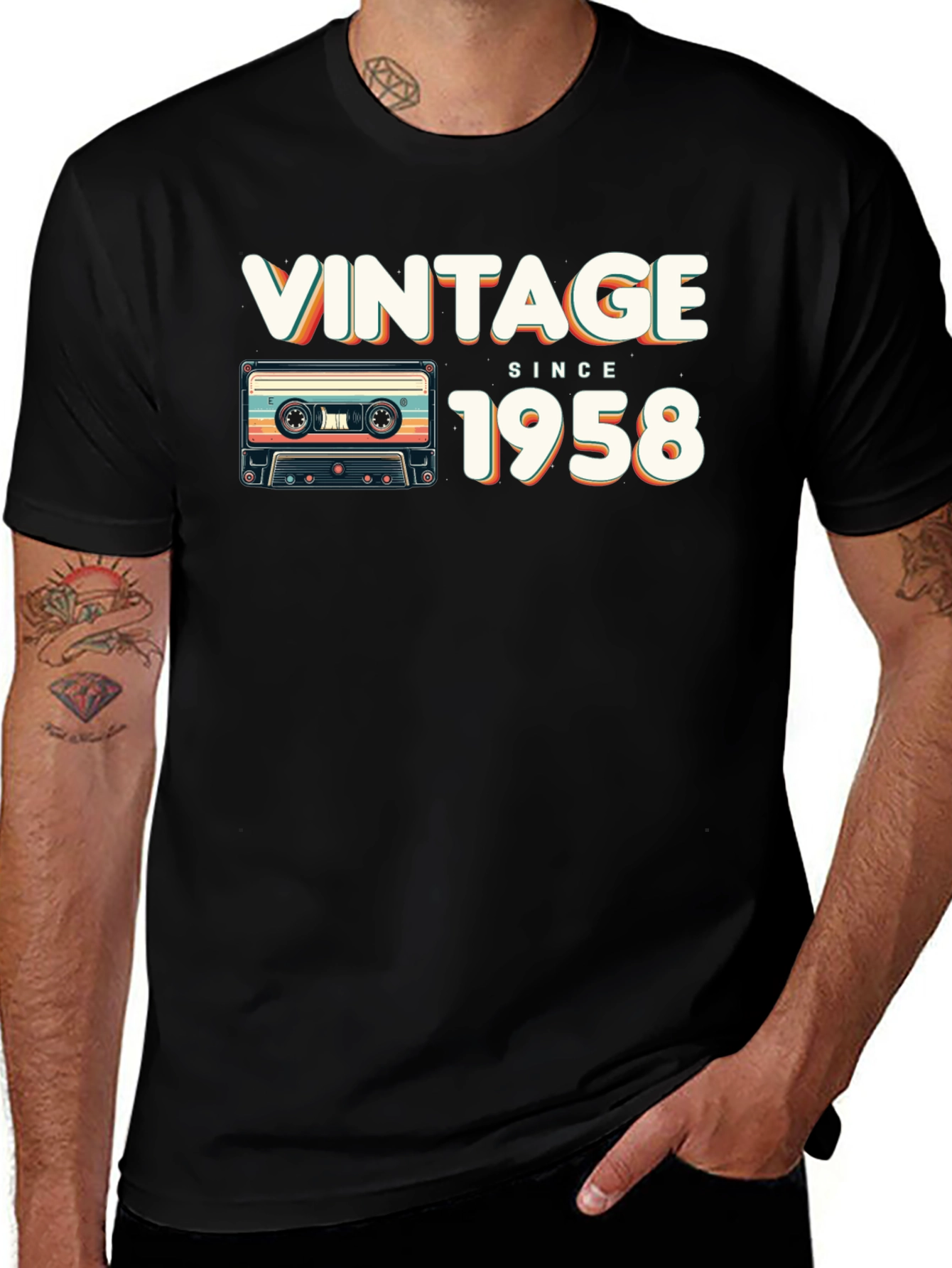 Vintage Since 1958 Cassette Tape T-Shirt