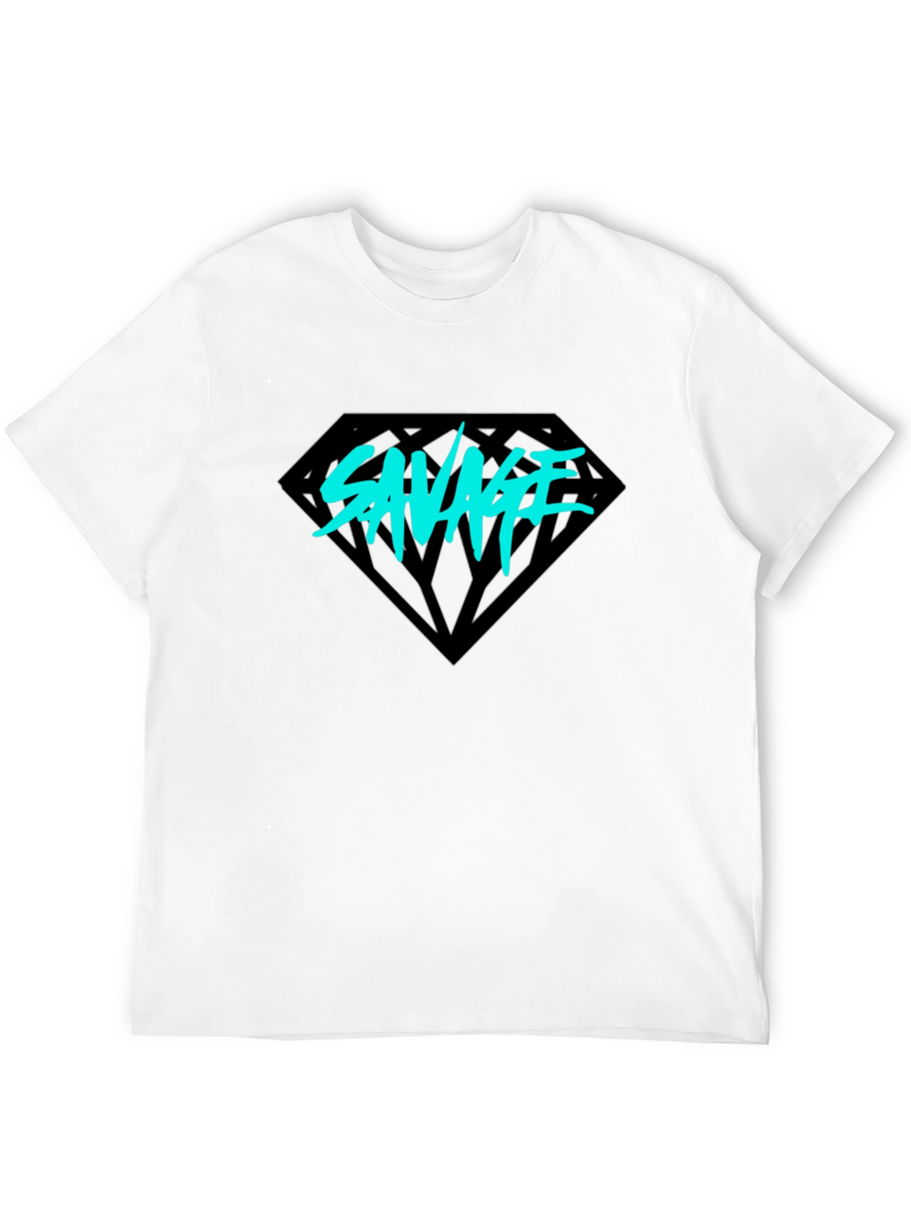 Savage Diamond Graphic Tee - Black