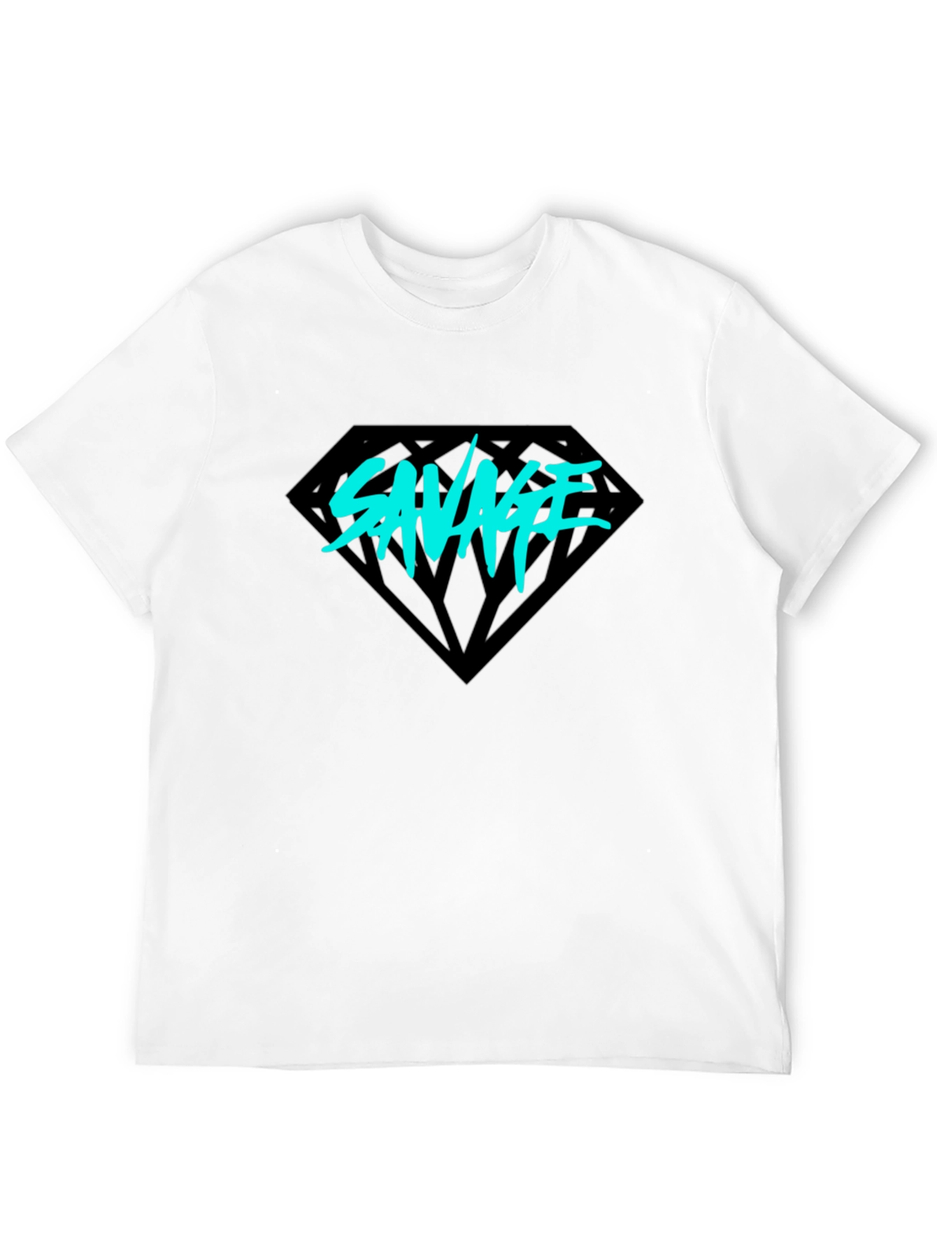 Savage Diamond Graphic Tee - Black