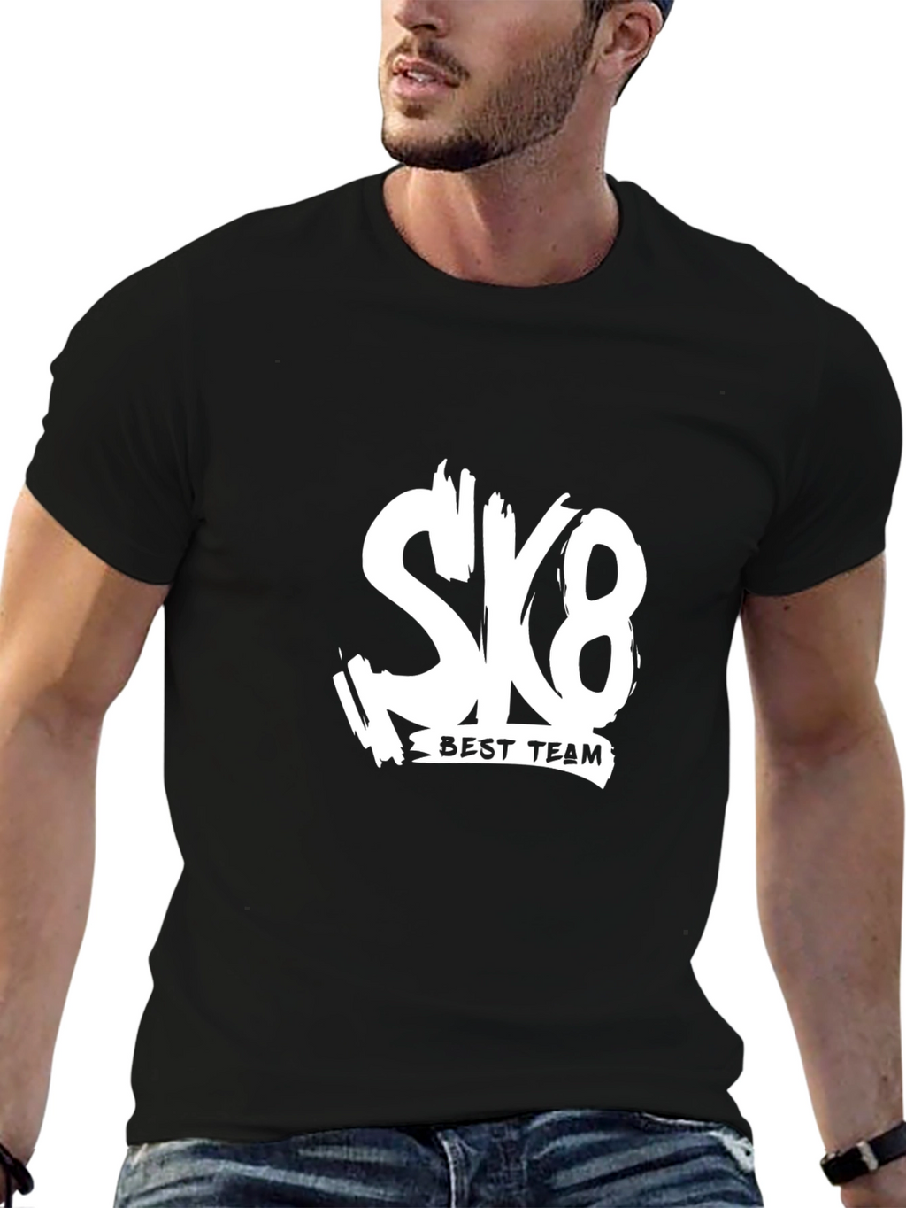 SK8 Best Team Black T-Shirt