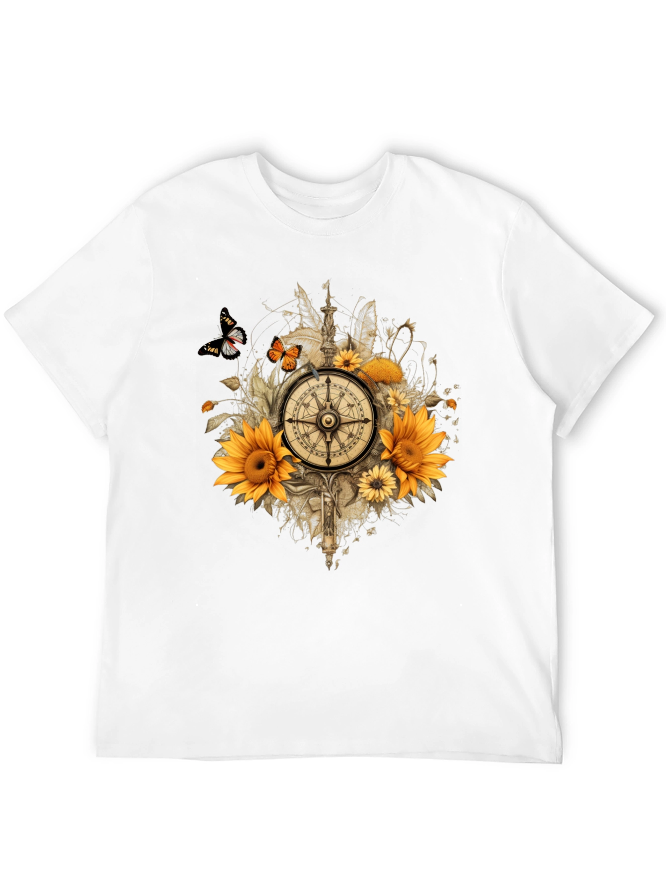 Sunflower Compass Graphic Tee