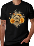 Sunflower Compass Graphic Tee