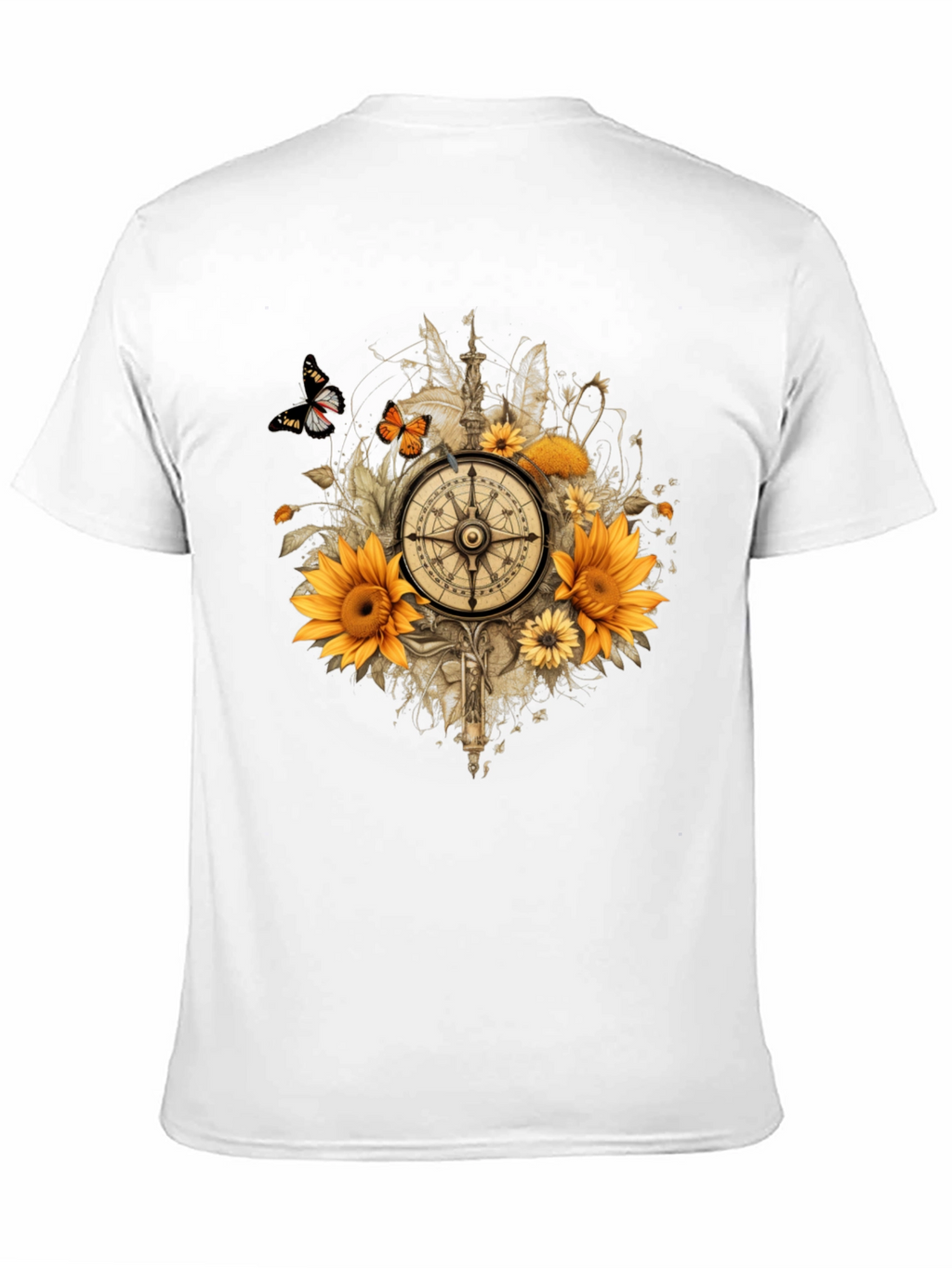 Sunflower Compass Graphic Tee