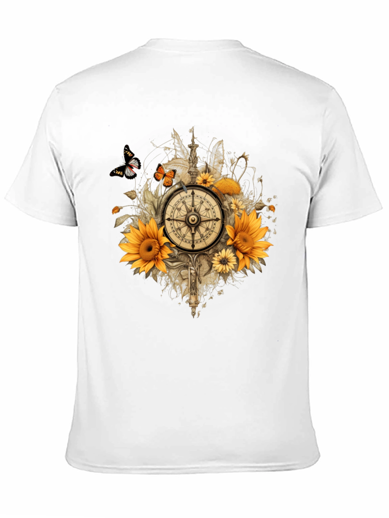 Sunflower Compass Graphic Tee