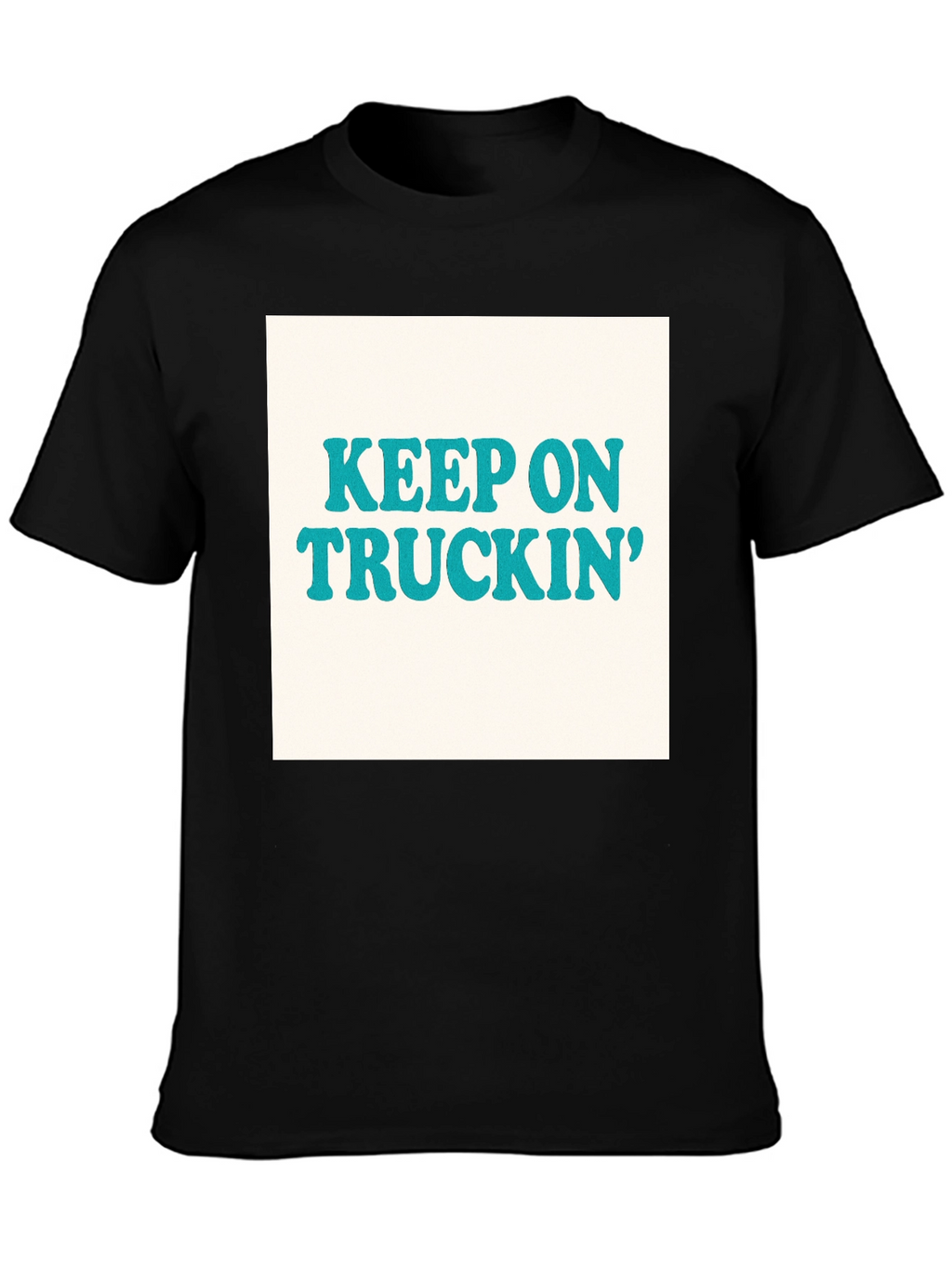 Keep On Truckin Retro T-Shirt - Black